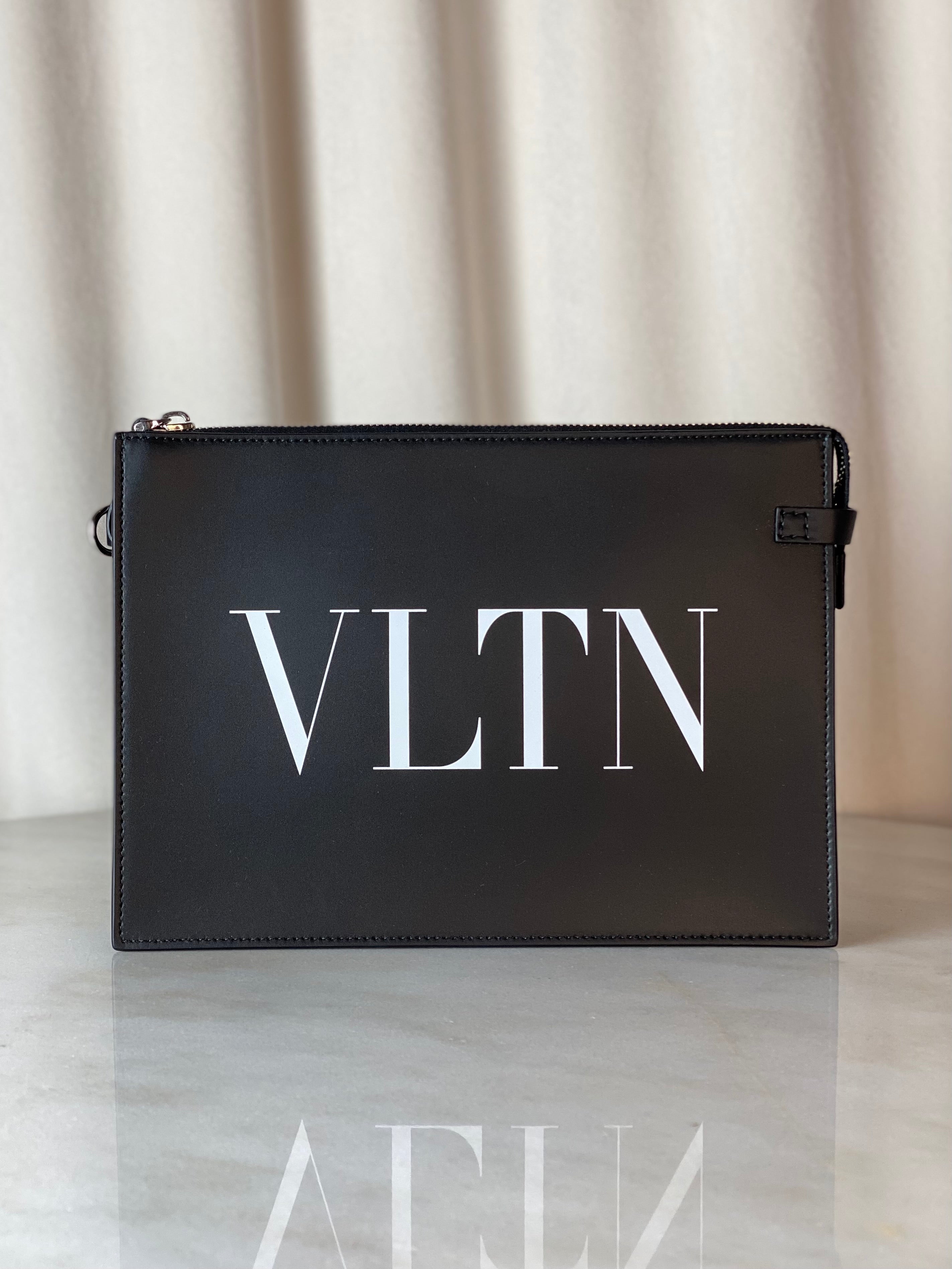 Valentino Black VLTN Clutch