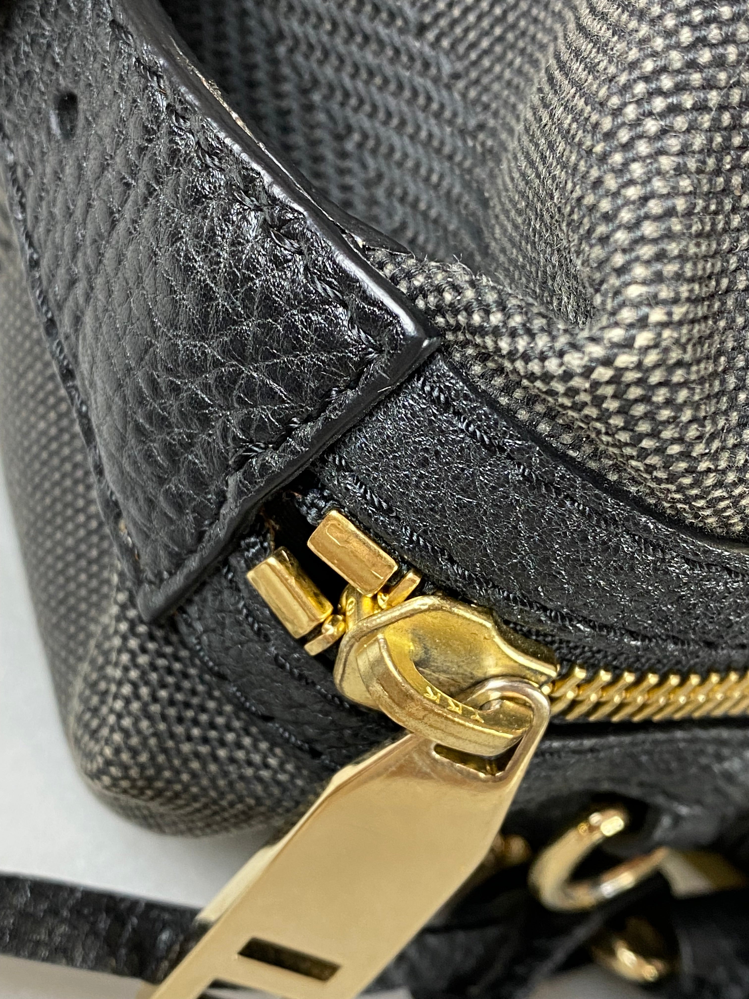 Burberry Black Bowling Boston Medium Bag