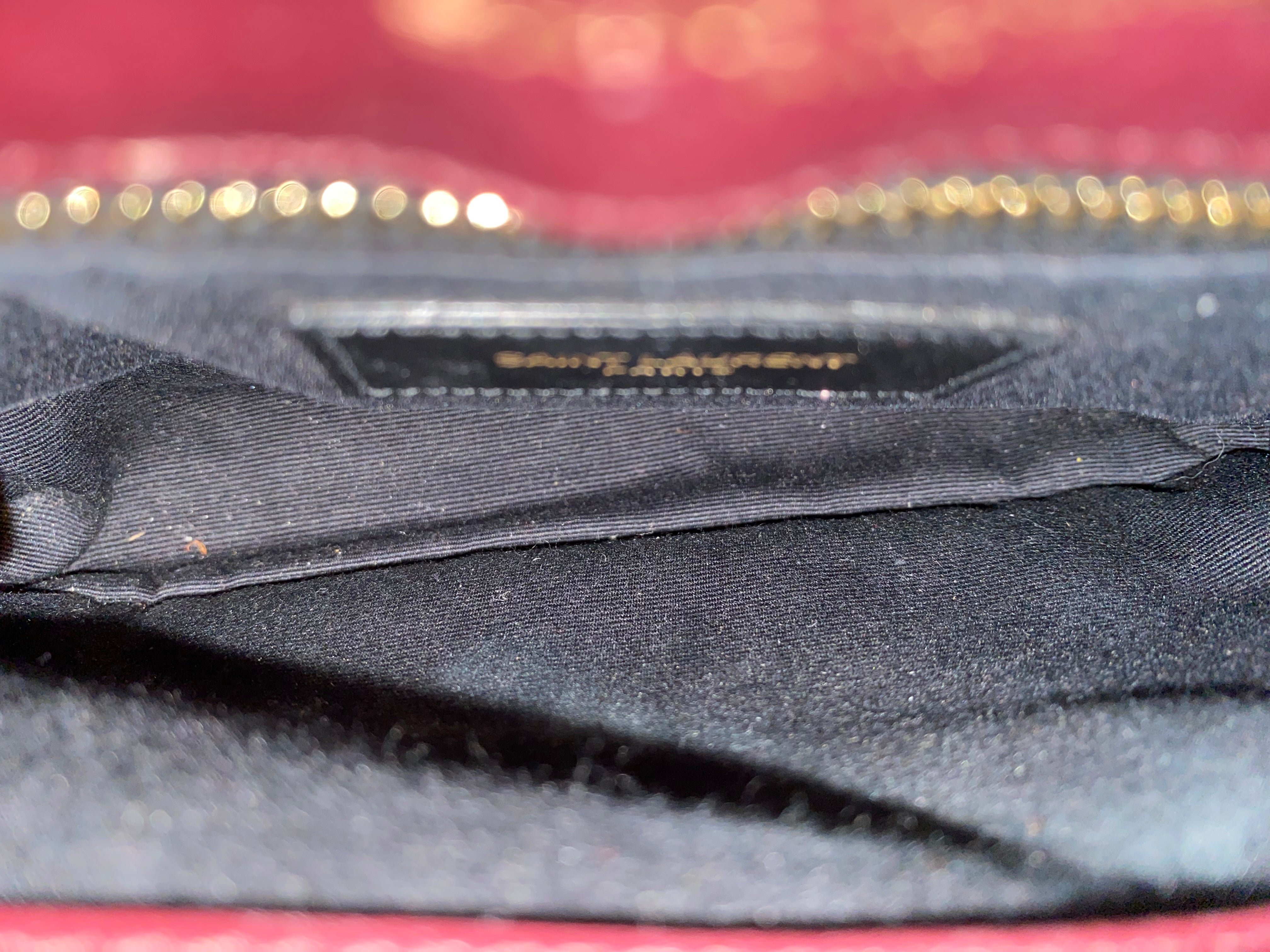 YSL Burgundy Loulou Toy Bag