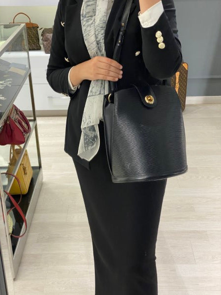 Louis Vuitton Noir Bucket Bag-handbag-Louis Vuitton-The Closet Egypt