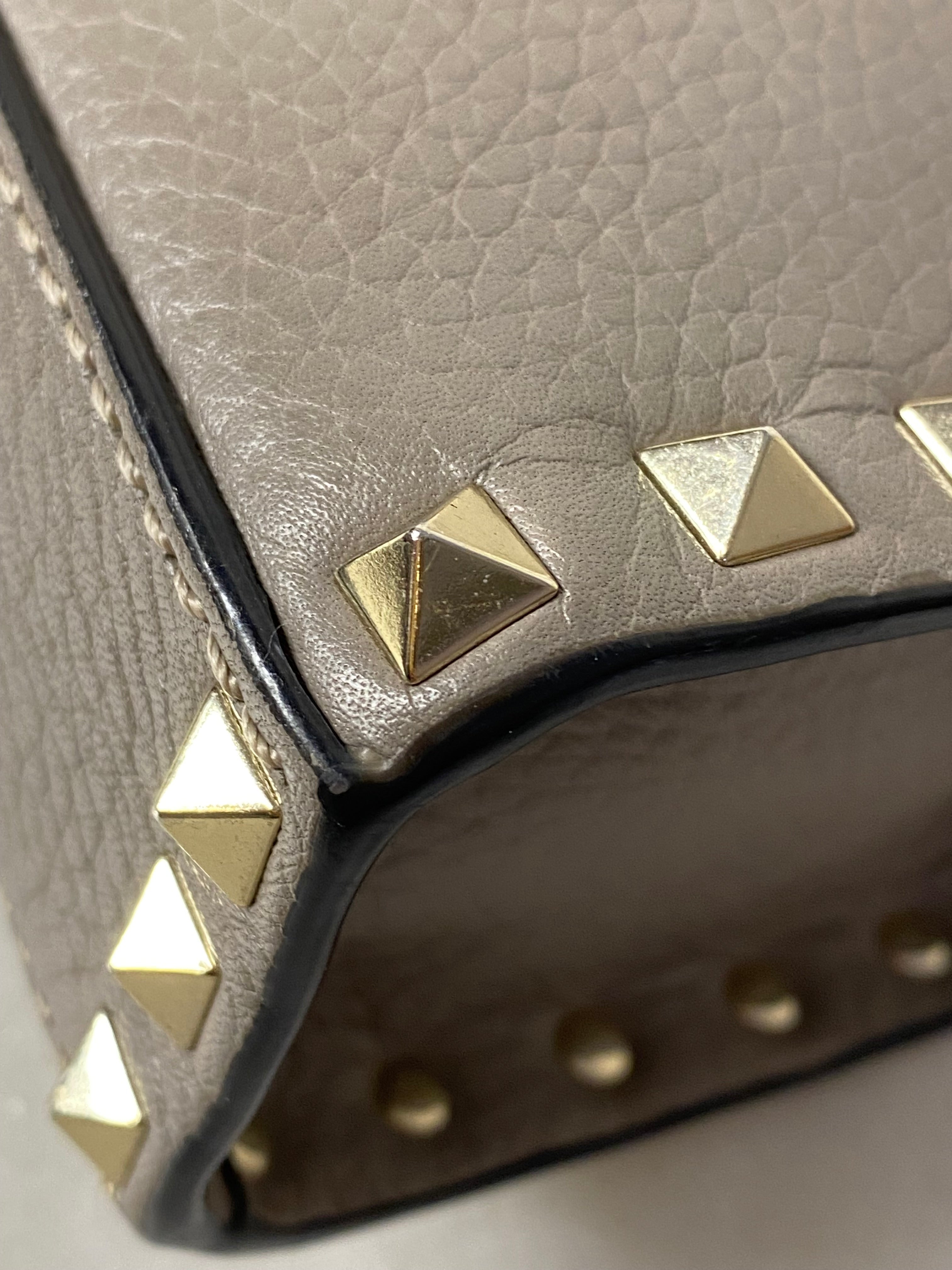 Valentino Grey Rockstud Flap Crossbody Bag-handbag-Valentino-The Closet Egypt