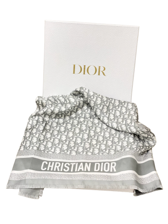 Christian Dior Bicolor Oblique Diortwin 70 Square Scarf-Scarf-Christian Dior-The Closet Egypt