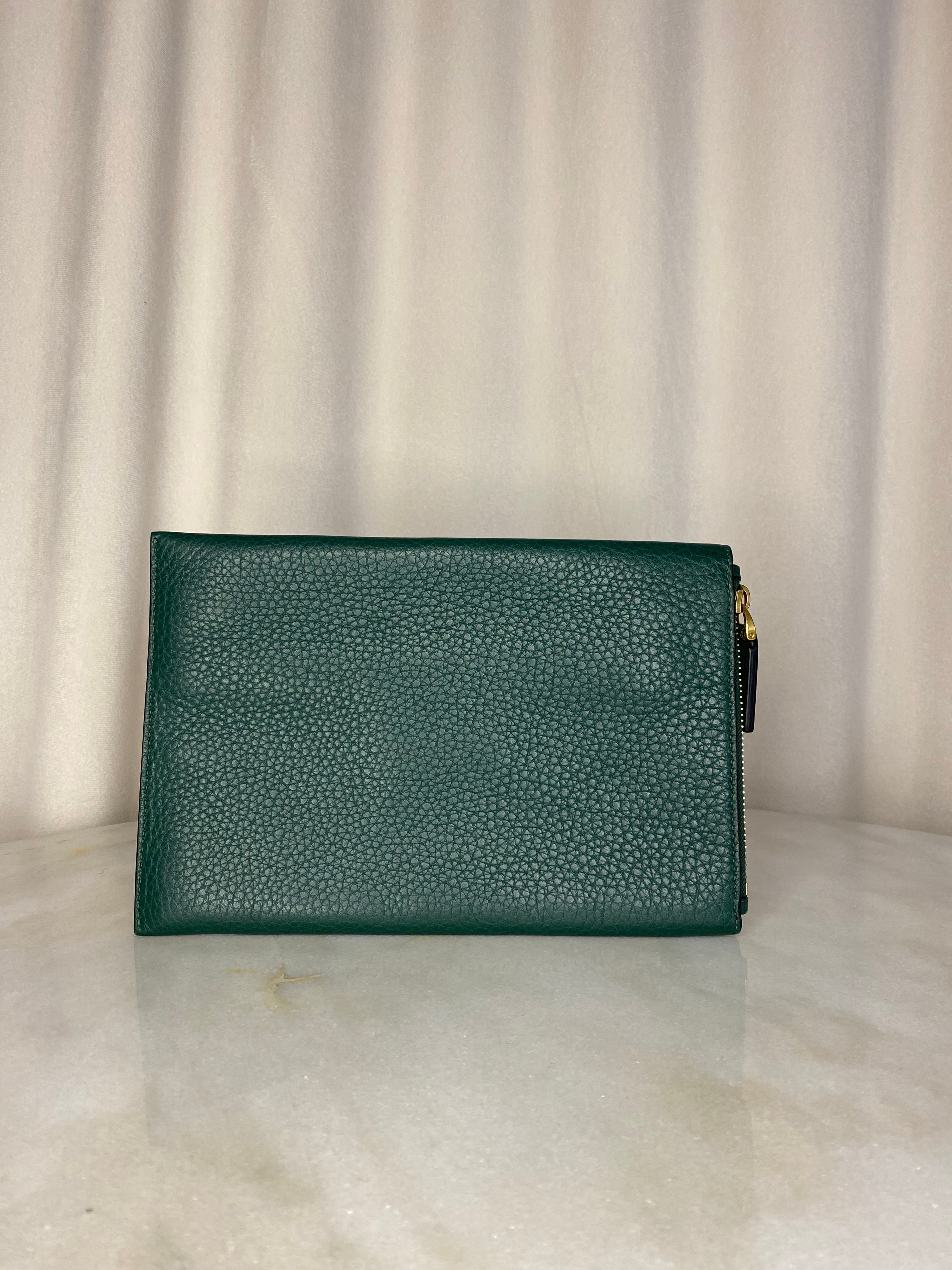 Valentino Dark Green Rock Stud Pouch-Pouch-Valentino-The Closet Egypt