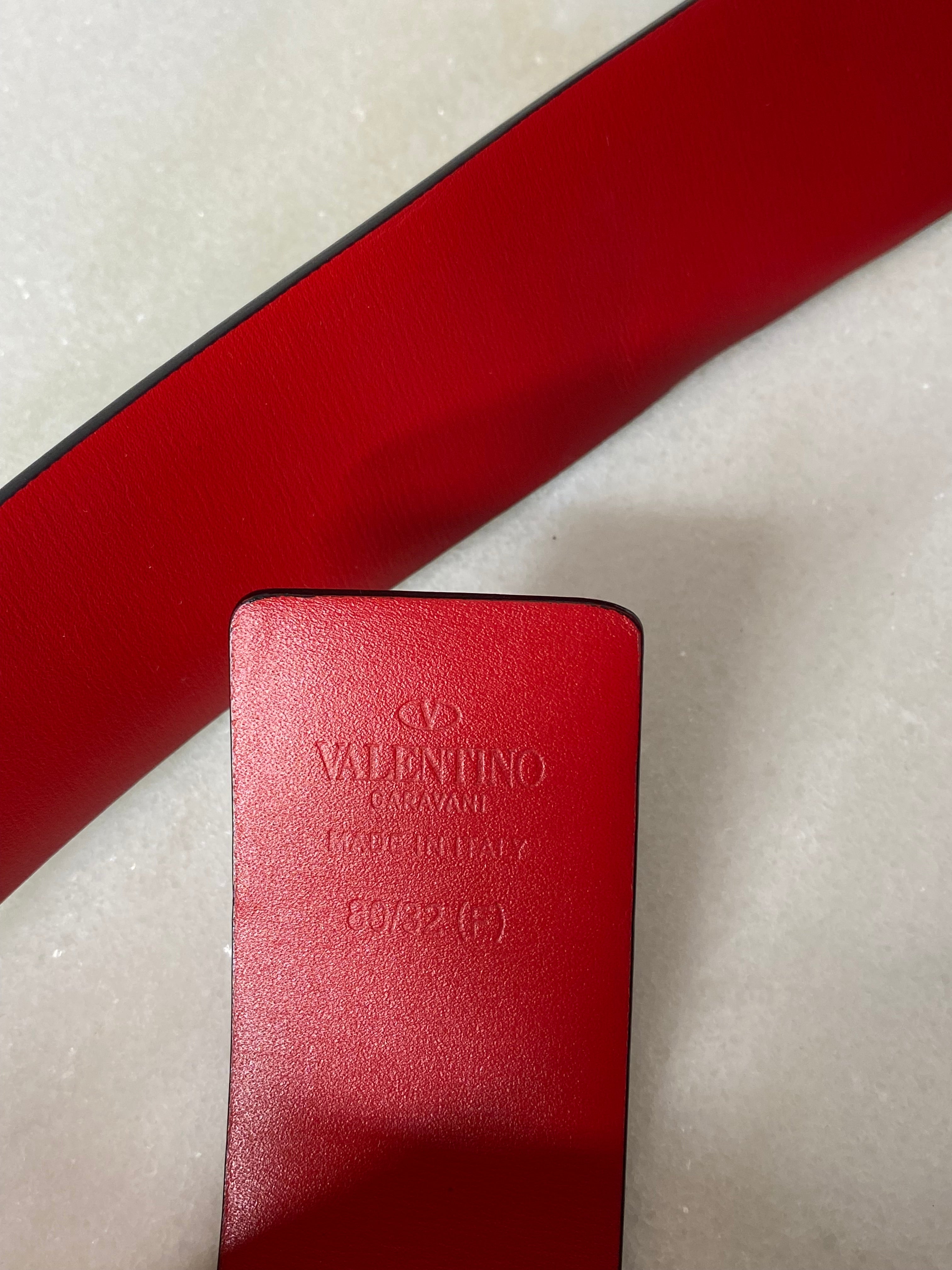 Valentino Bicolor Vlogo Reversible 40mm Belt 32-Belt-Valentino-The Closet Egypt