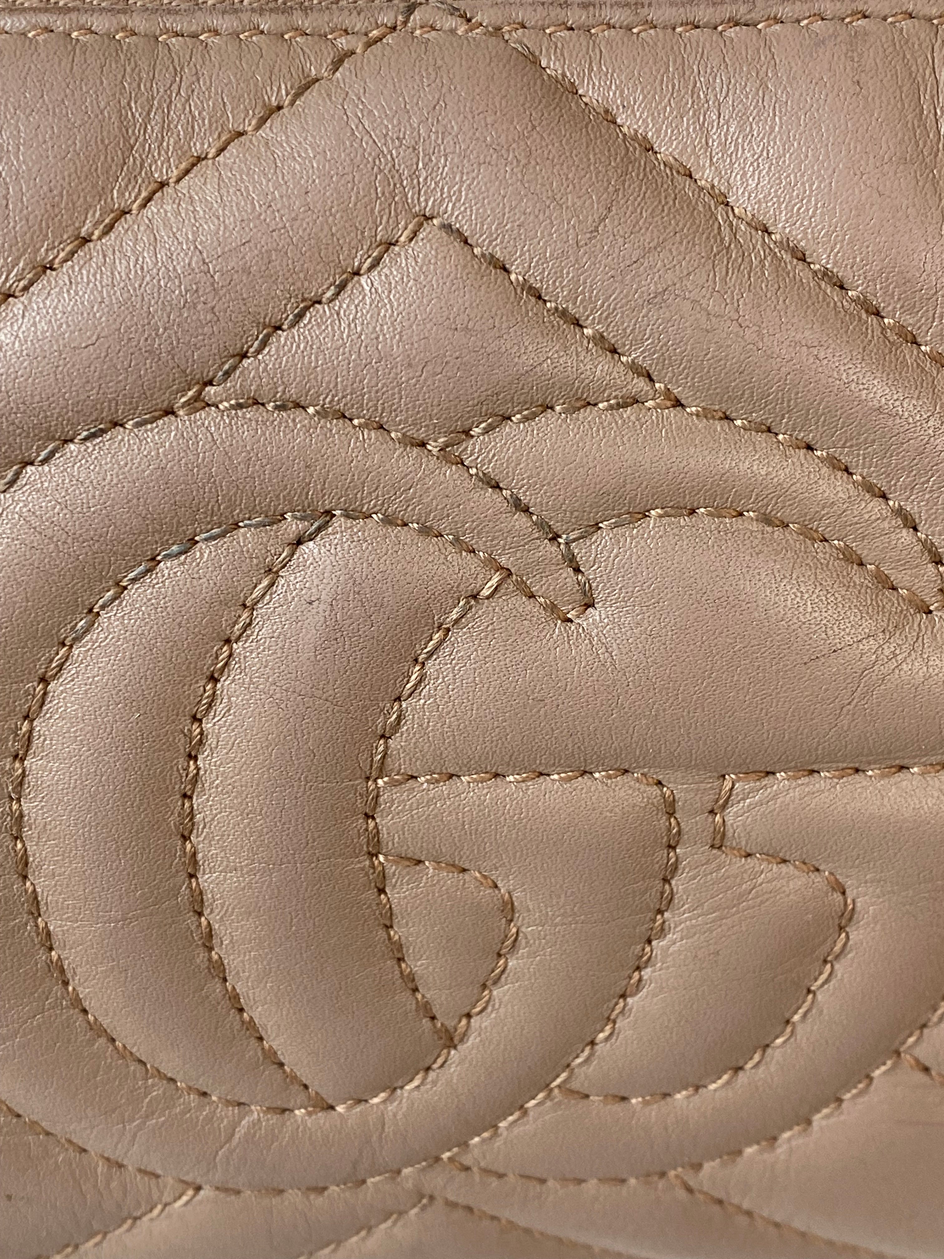 Gucci Nude Marmont Crossbody Mini Chain Bag