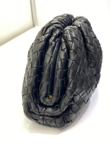 Bottega Veneta Black Intrecciato Clutch with Teen Pouch-Clutch-Bottega Veneta-The Closet Egypt