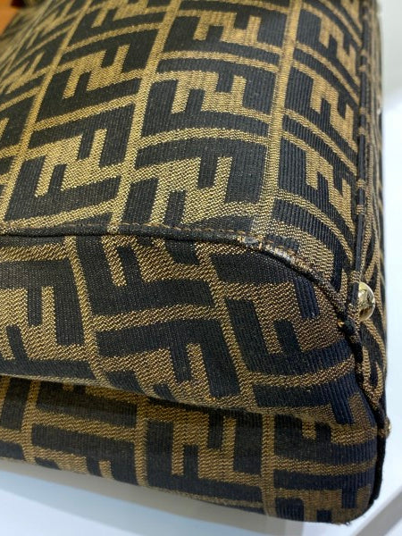 Fendi Tobacco FF Peekaboo Medium Bag-handbag-Fendi-The Closet Egypt