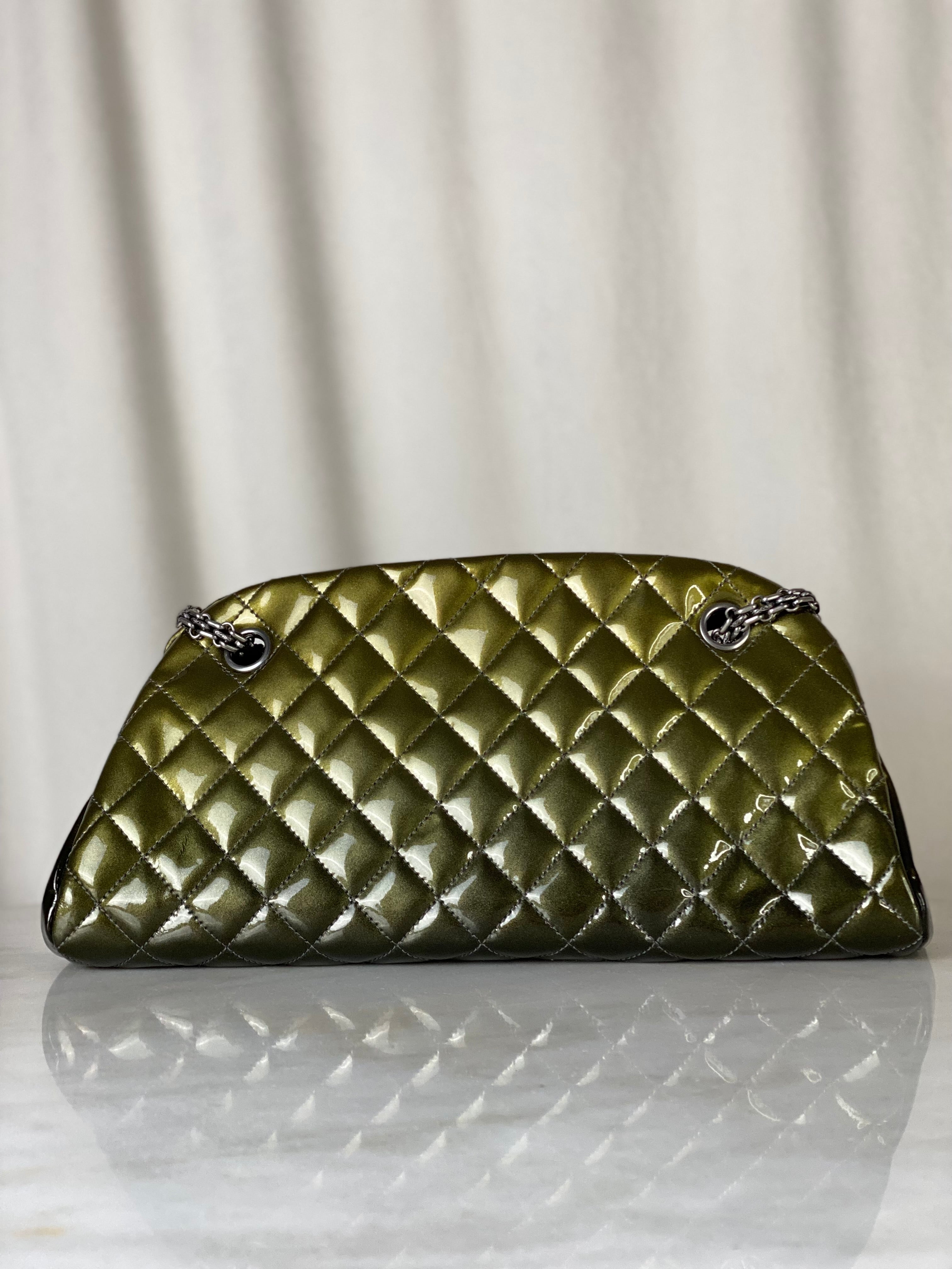 Chanel Olive Just Mademoiselle Bowling Ombre Bag-handbag-Chanel-The Closet Egypt