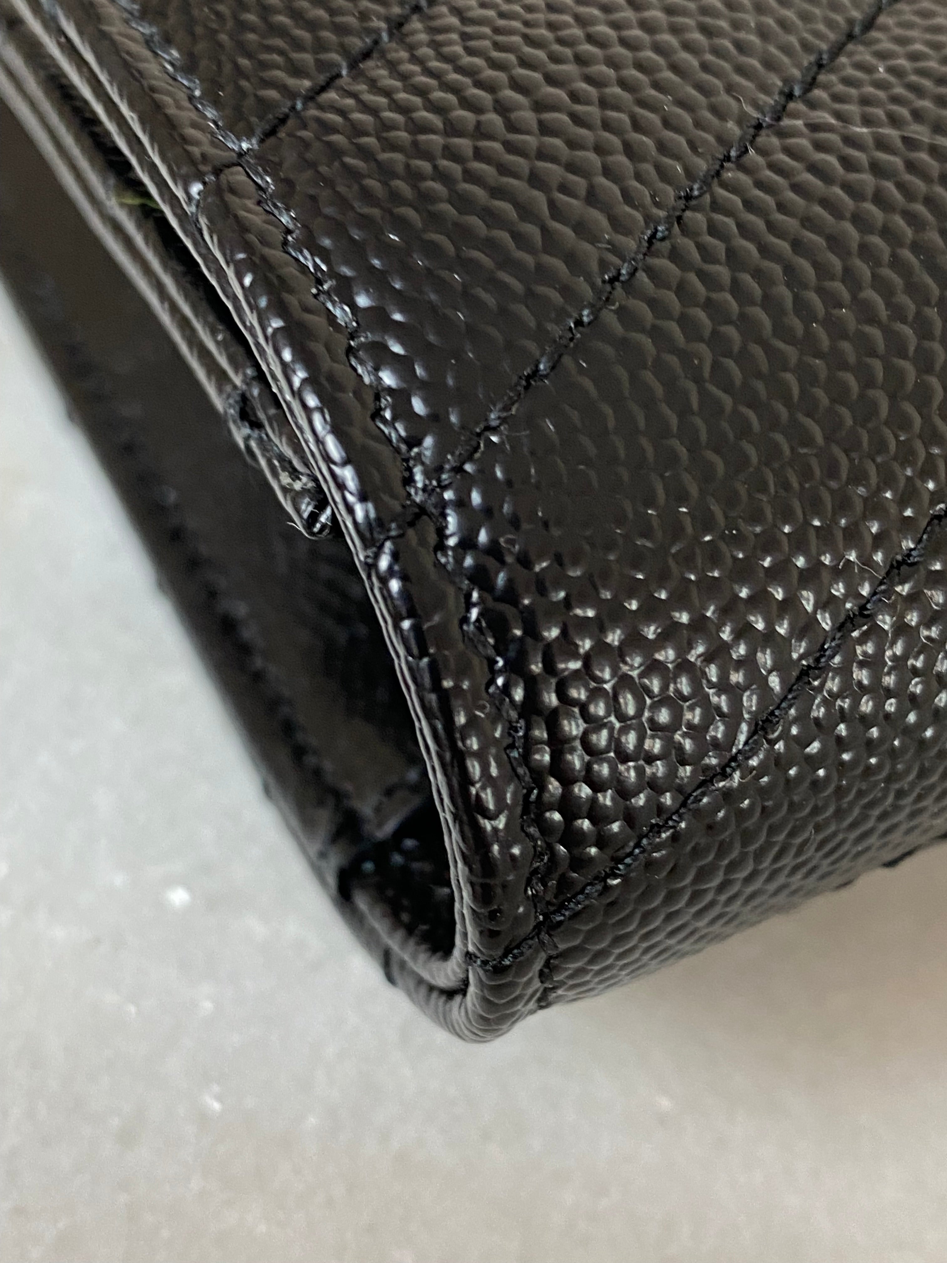 YSL Black Cassandre Small Flap Pouch W/ Holder-Pouch-YSL-The Closet Egypt