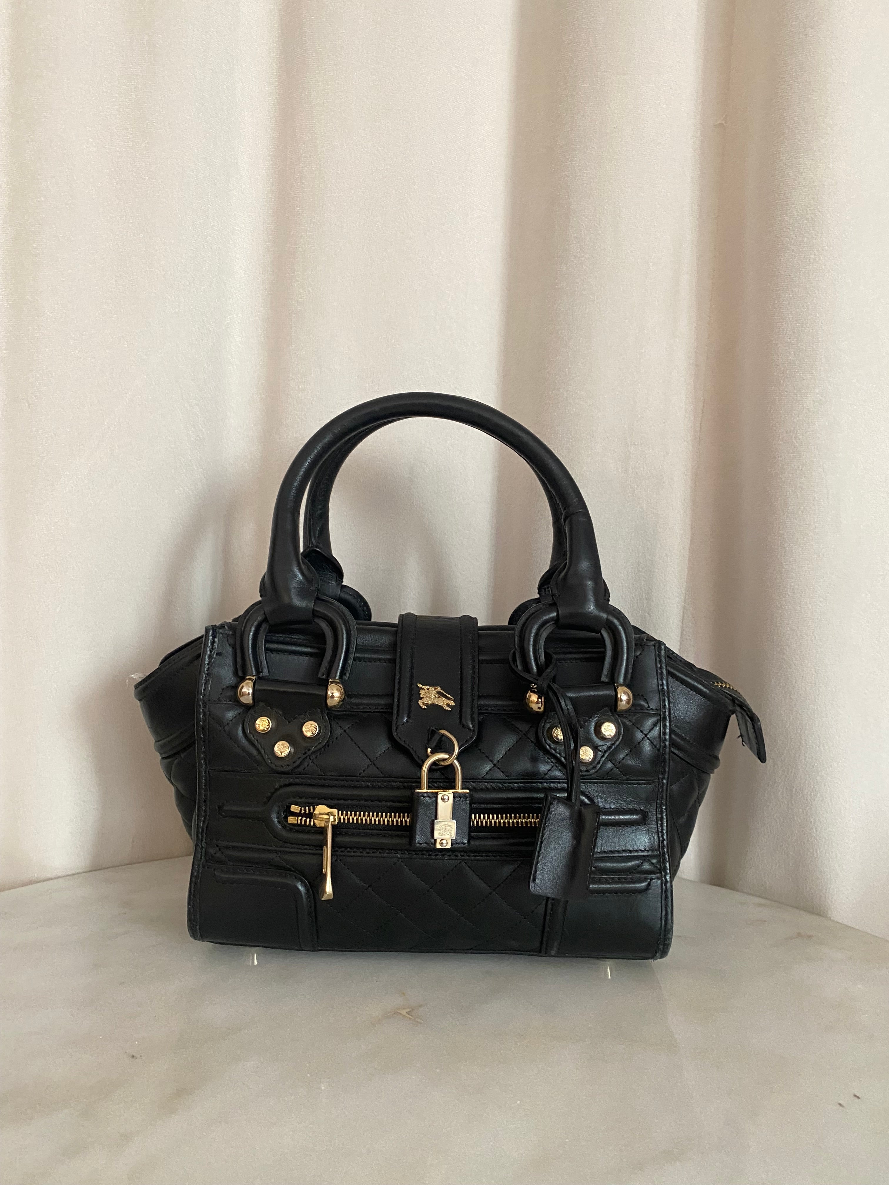 Burberry Black Mini Monor Tote Bag-handbag-Burberry-The Closet Egypt