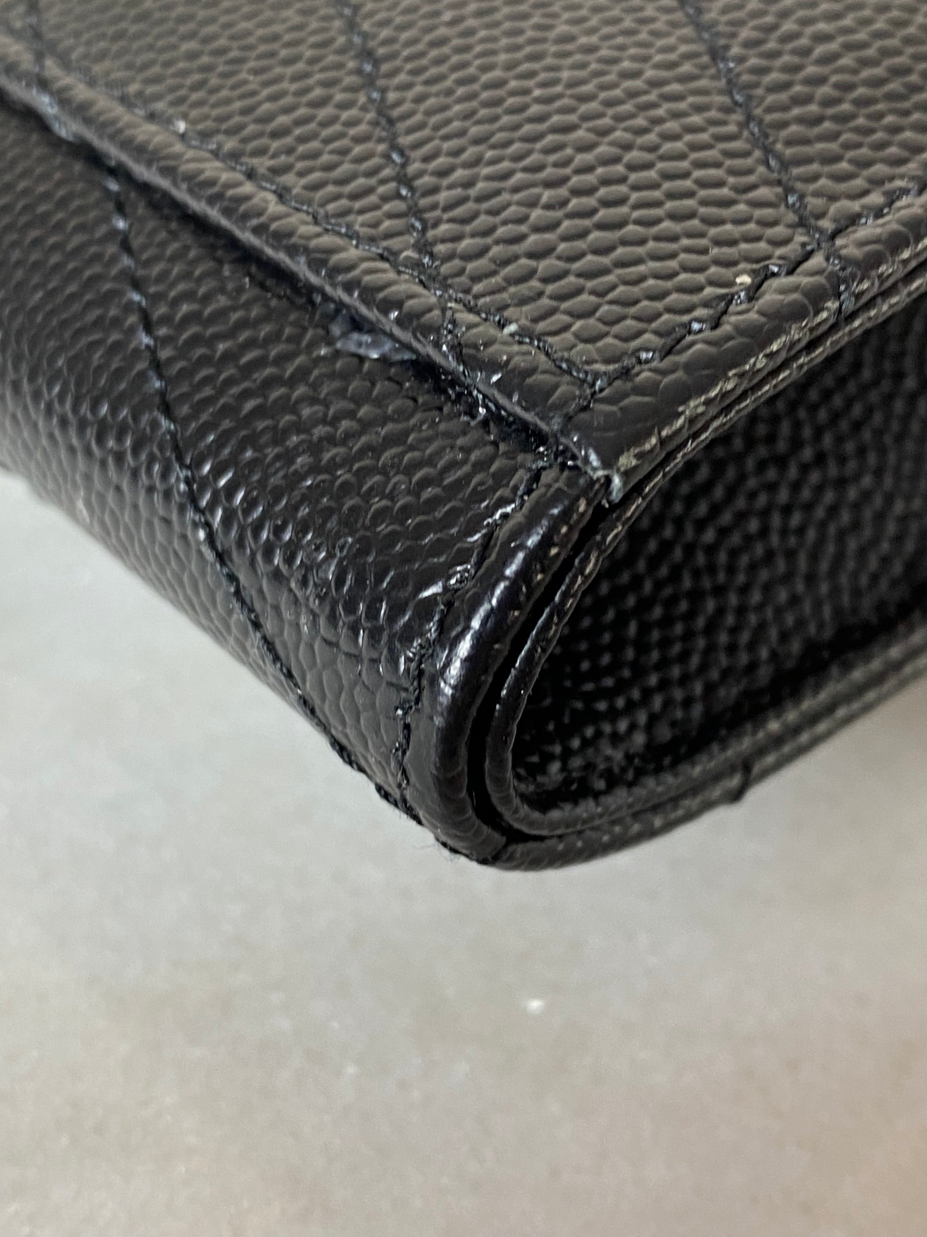 YSL Black Cassandre Flap Clutch-Clutch-YSL-The Closet Egypt