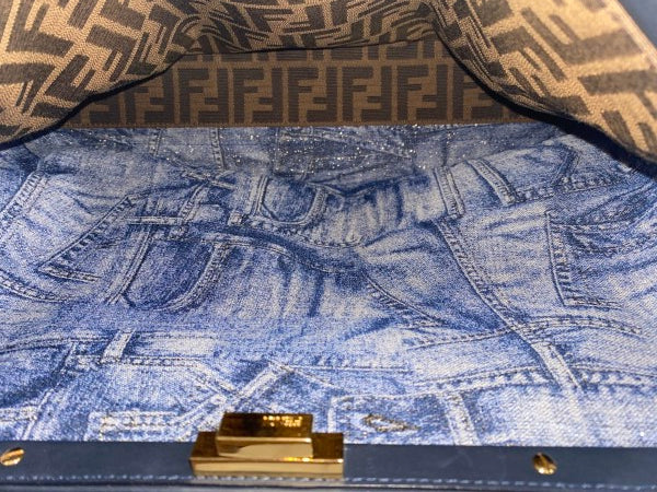 Fendi Navy Peekaboo Large Bag-handbag-Fendi-The Closet Egypt