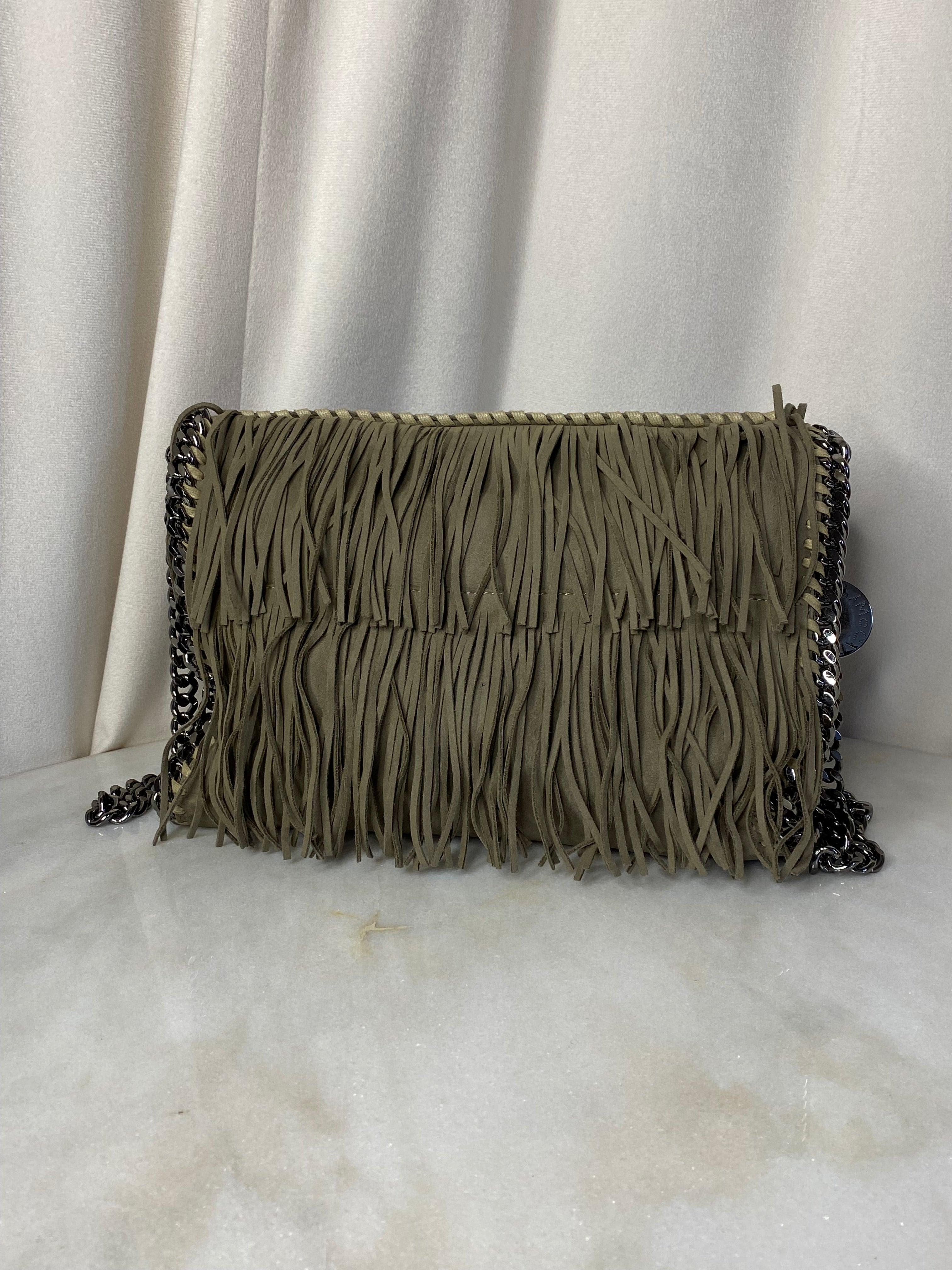 Stella Mccartney Grey Falabella Messenger Bag-handbag-Stella Mccartney-The Closet Egypt