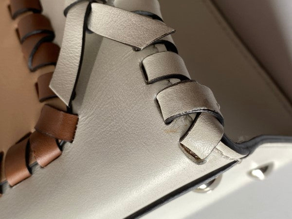 Fendi Bicolor Runway Whipstitch Tote Bag-handbag-Fendi-The Closet Egypt