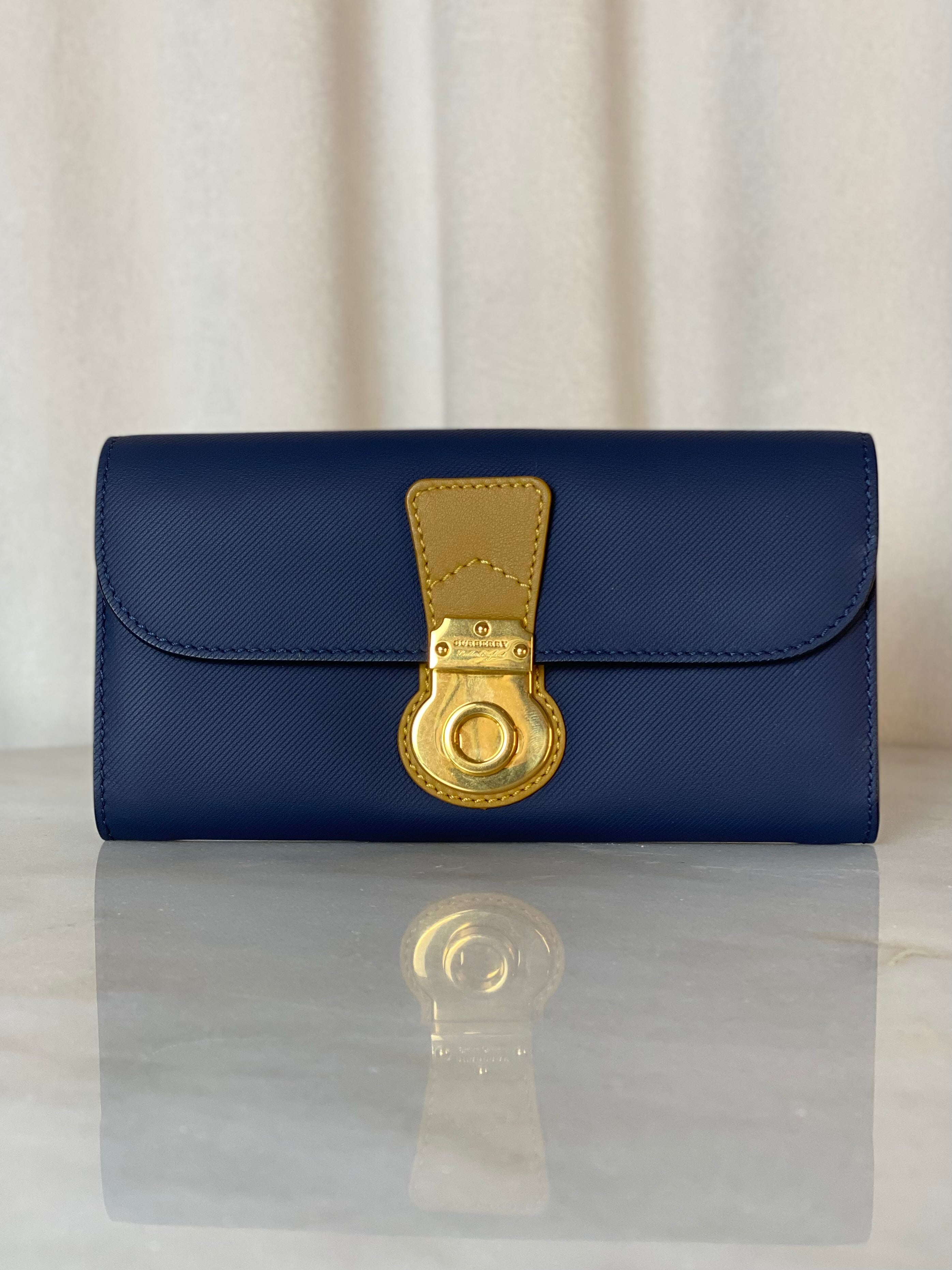 Burberry Blue Halton Continental Wallet-wallet-Burberry-The Closet Egypt