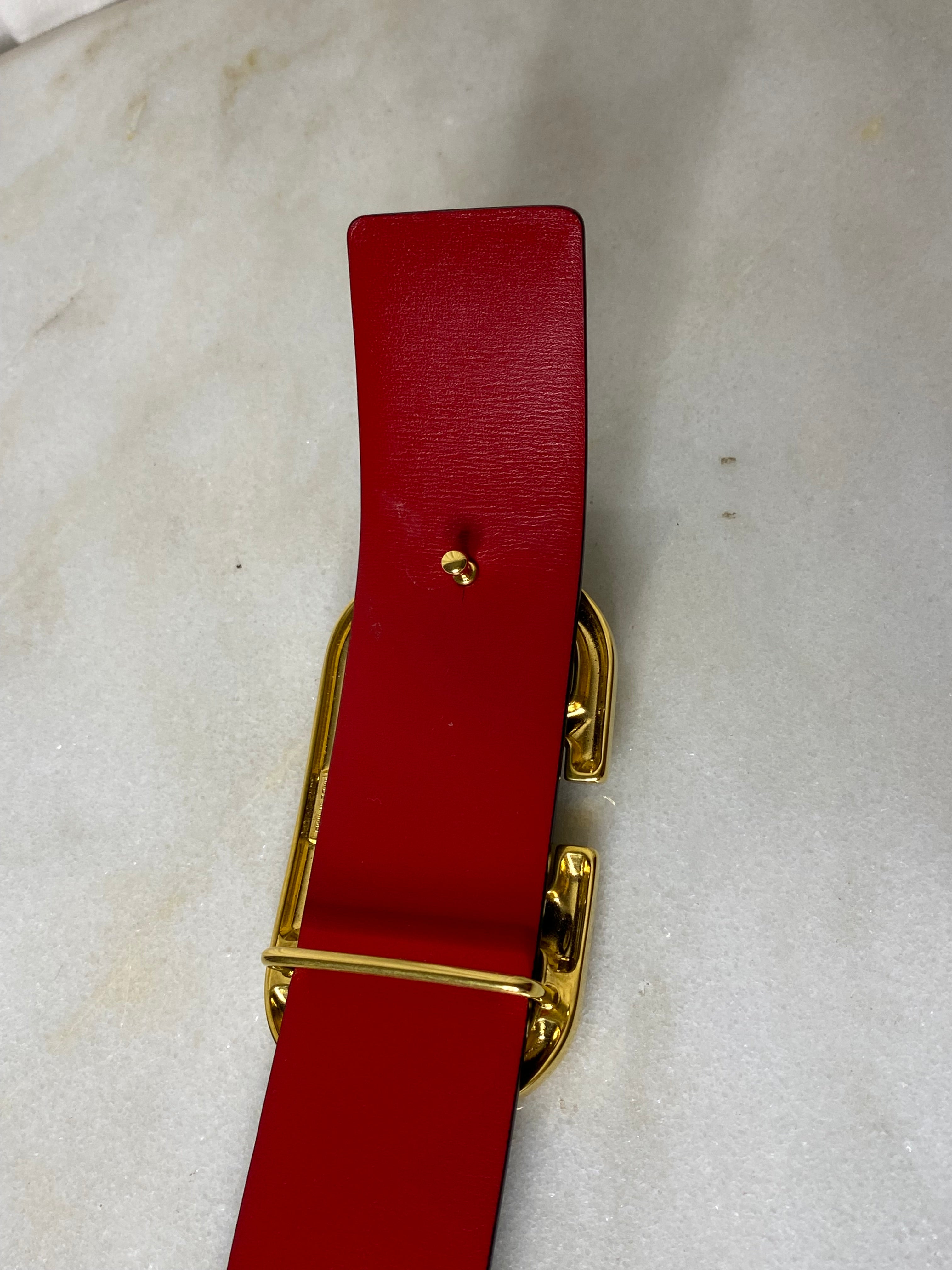 Valentino Bicolor Vlogo Reversible 40mm Belt 32-Belt-Valentino-The Closet Egypt