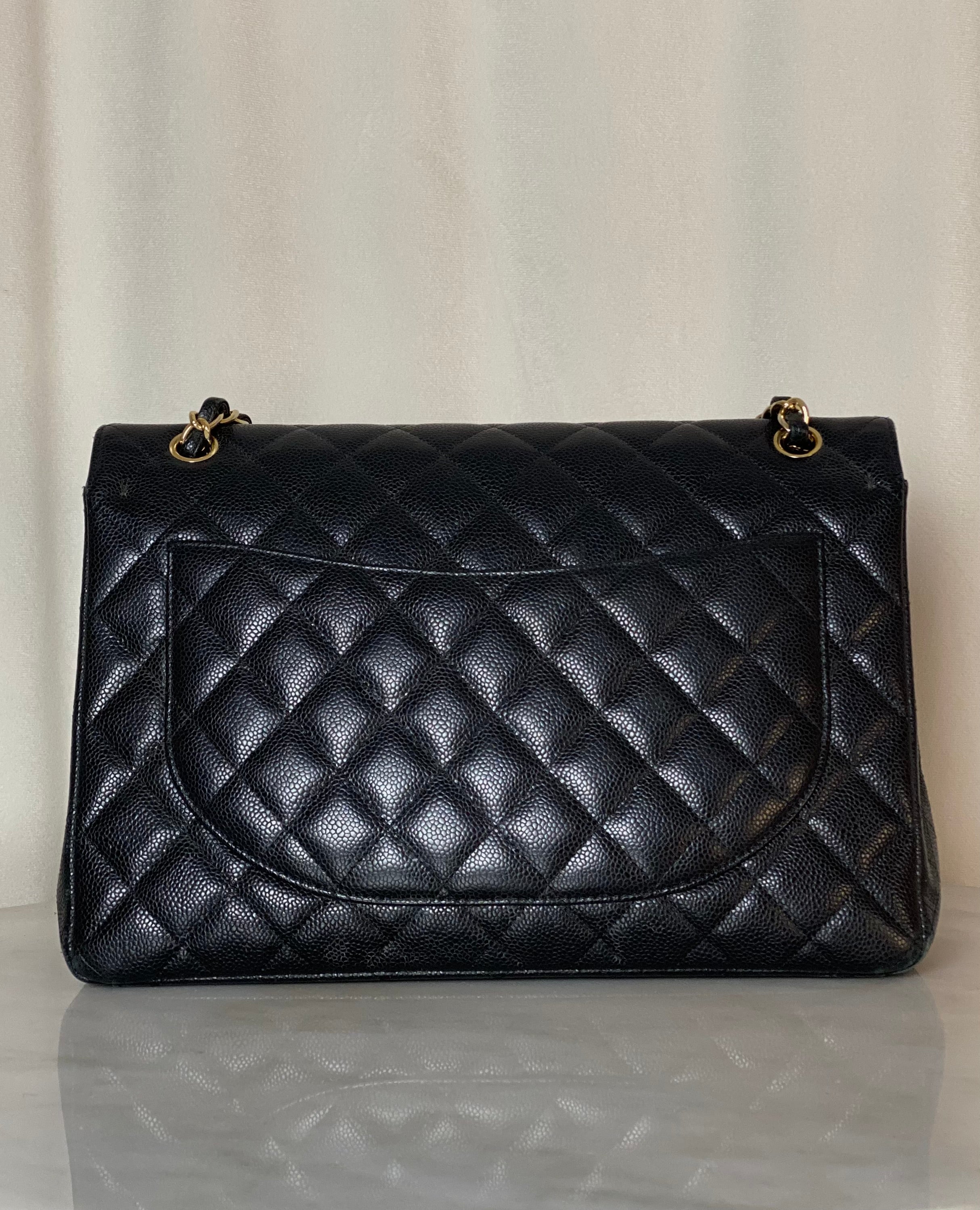 Chanel Black Maxi Classic Double Flap Bag-handbag-Chanel-The Closet Egypt