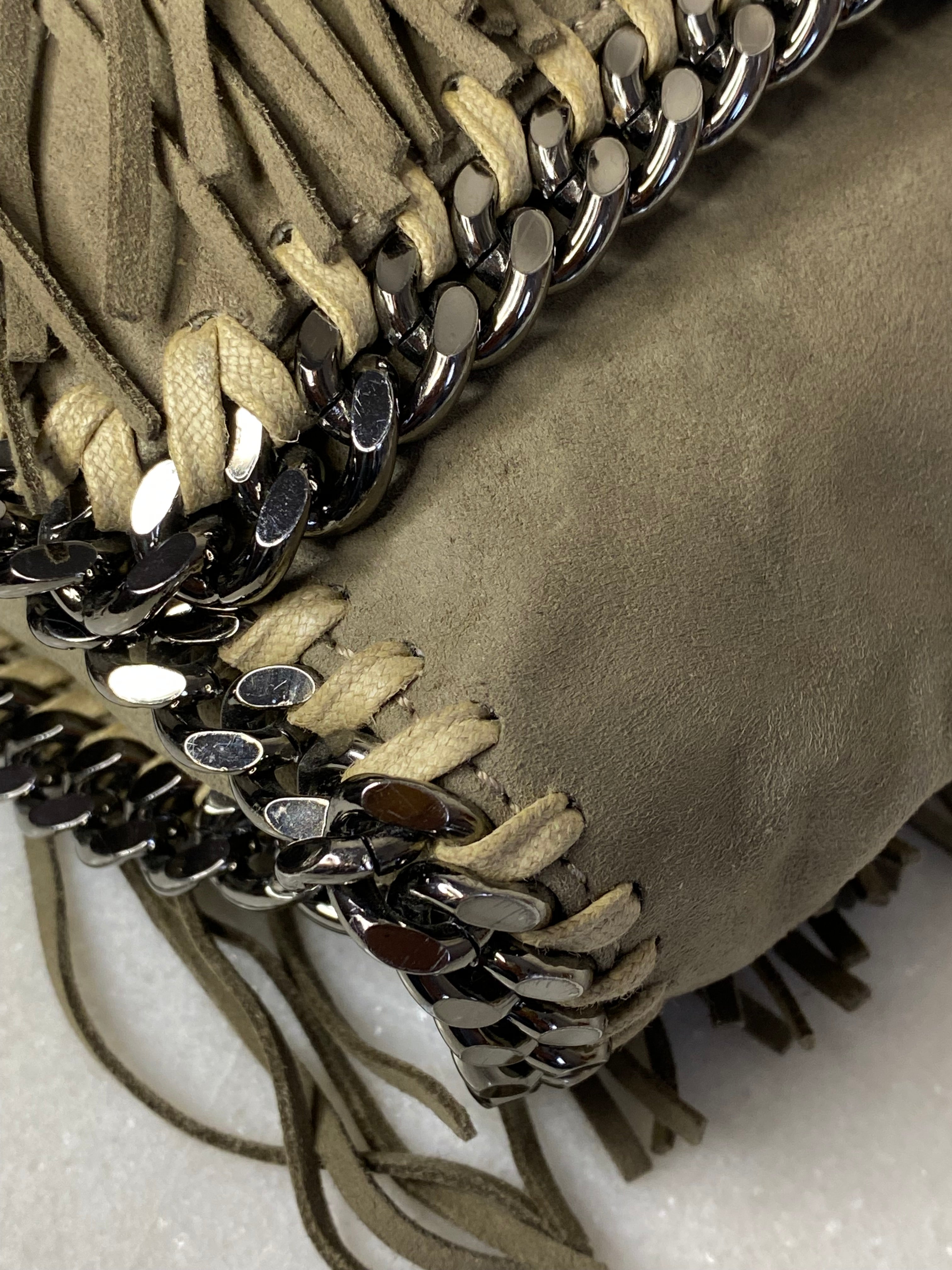 Stella Mccartney Grey Falabella Messenger Bag-handbag-Stella Mccartney-The Closet Egypt