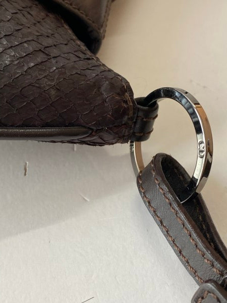 Christian Dior Black Snakeskin Street Hobo Handbag-handbag-Christian Dior-The Closet Egypt