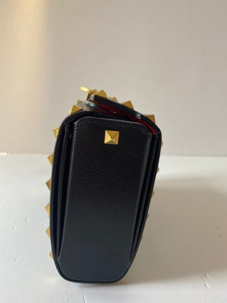 Valentino Black Rockstud Alcove Box Bag-handbag-Valentino-The Closet Egypt