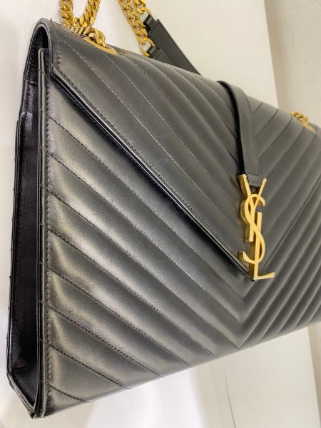 YSL Black Envelope Large Bag-handbag-YSL-The Closet Egypt