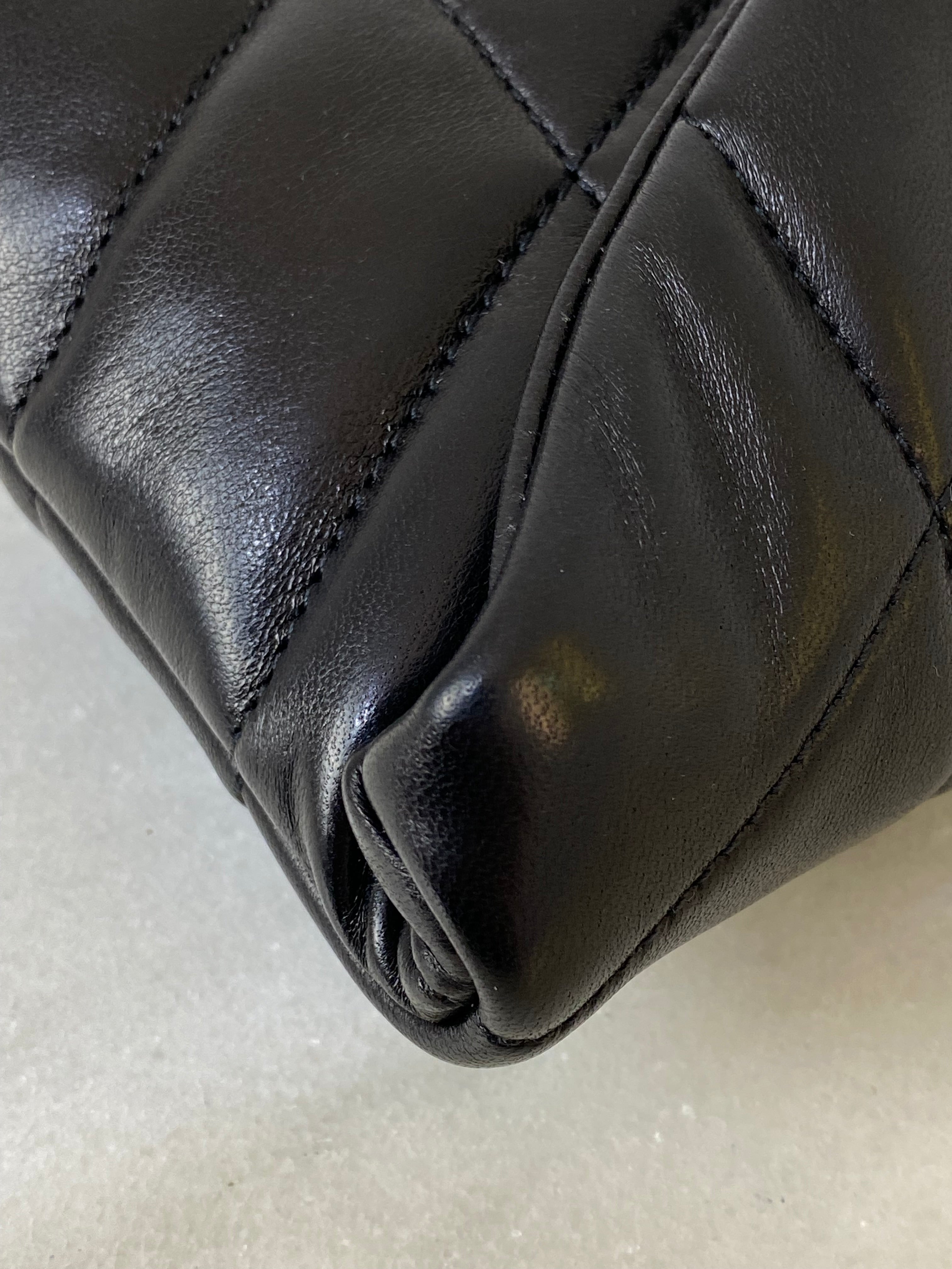 YSL Black Quilted Puffer Clutch W/ Card Holder