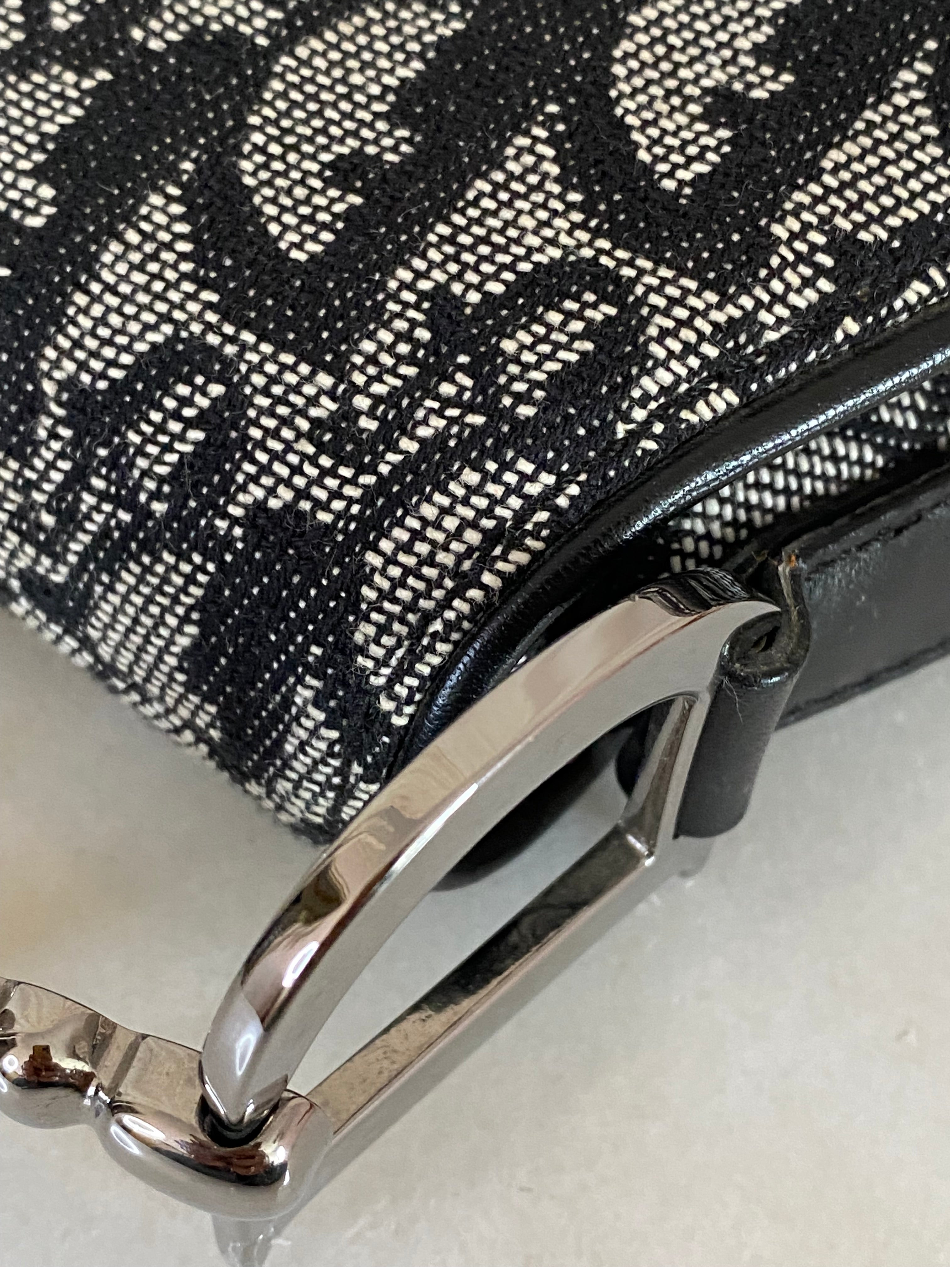 Christian Dior Black Oblique Saddle Bag-handbag-Christian Dior-The Closet Egypt