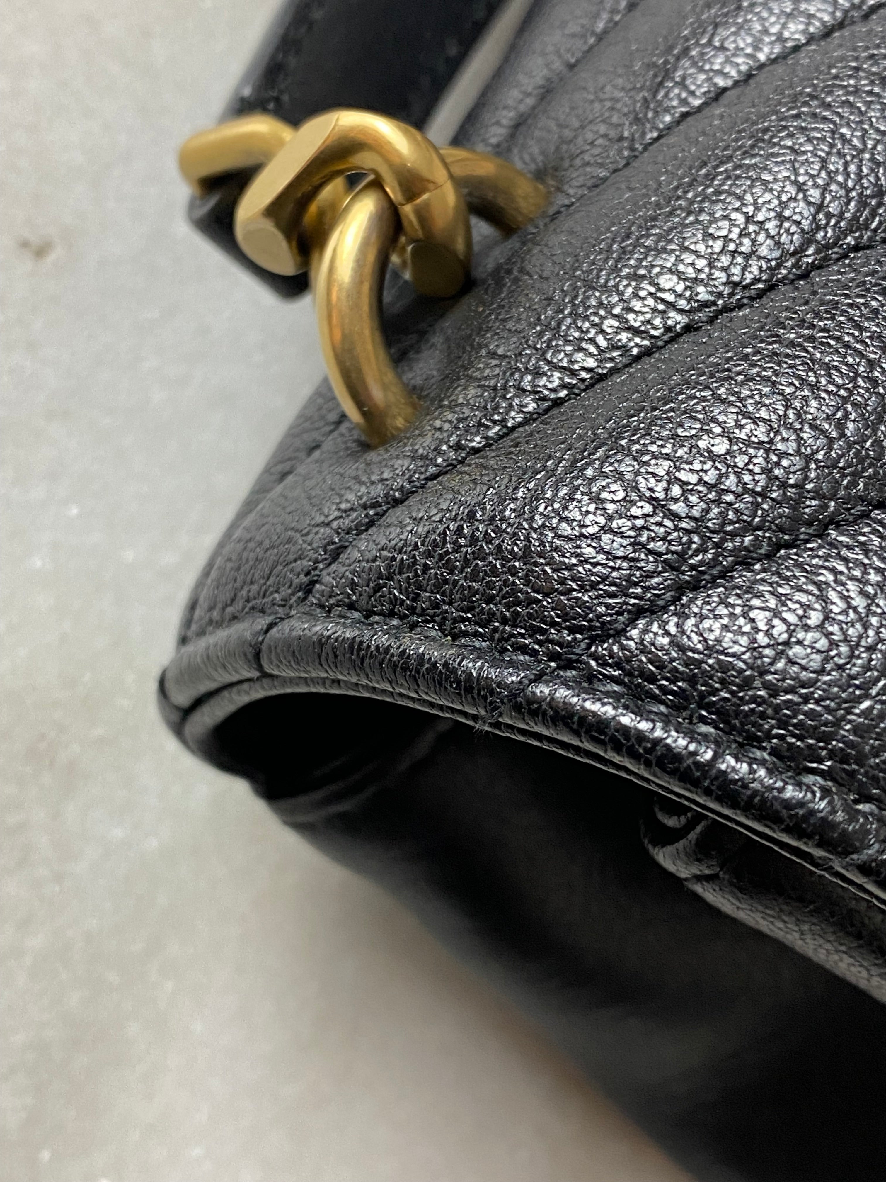 YSL Black College Bag
