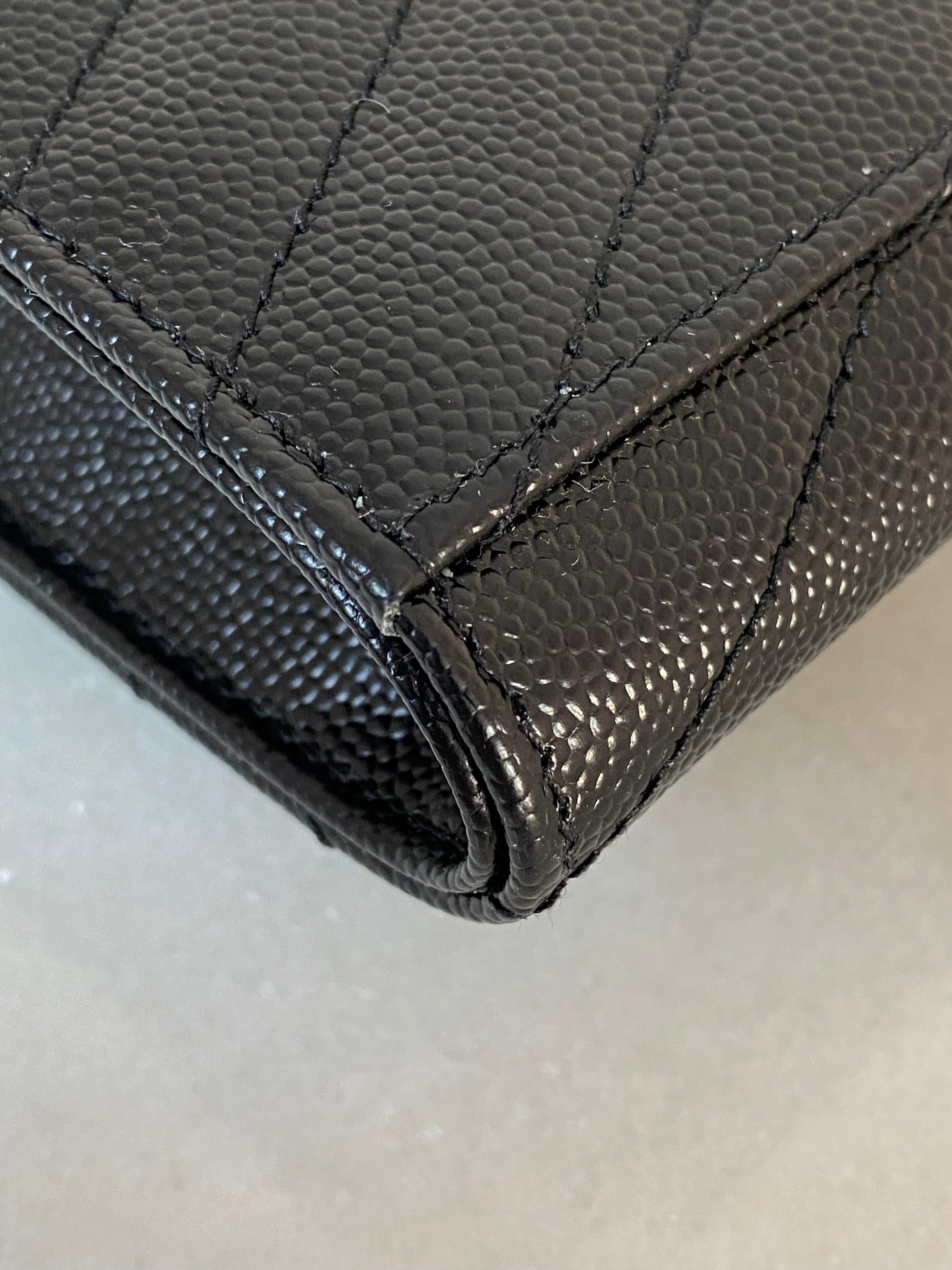 YSL Black Cassandre Flap Clutch-Clutch-YSL-The Closet Egypt