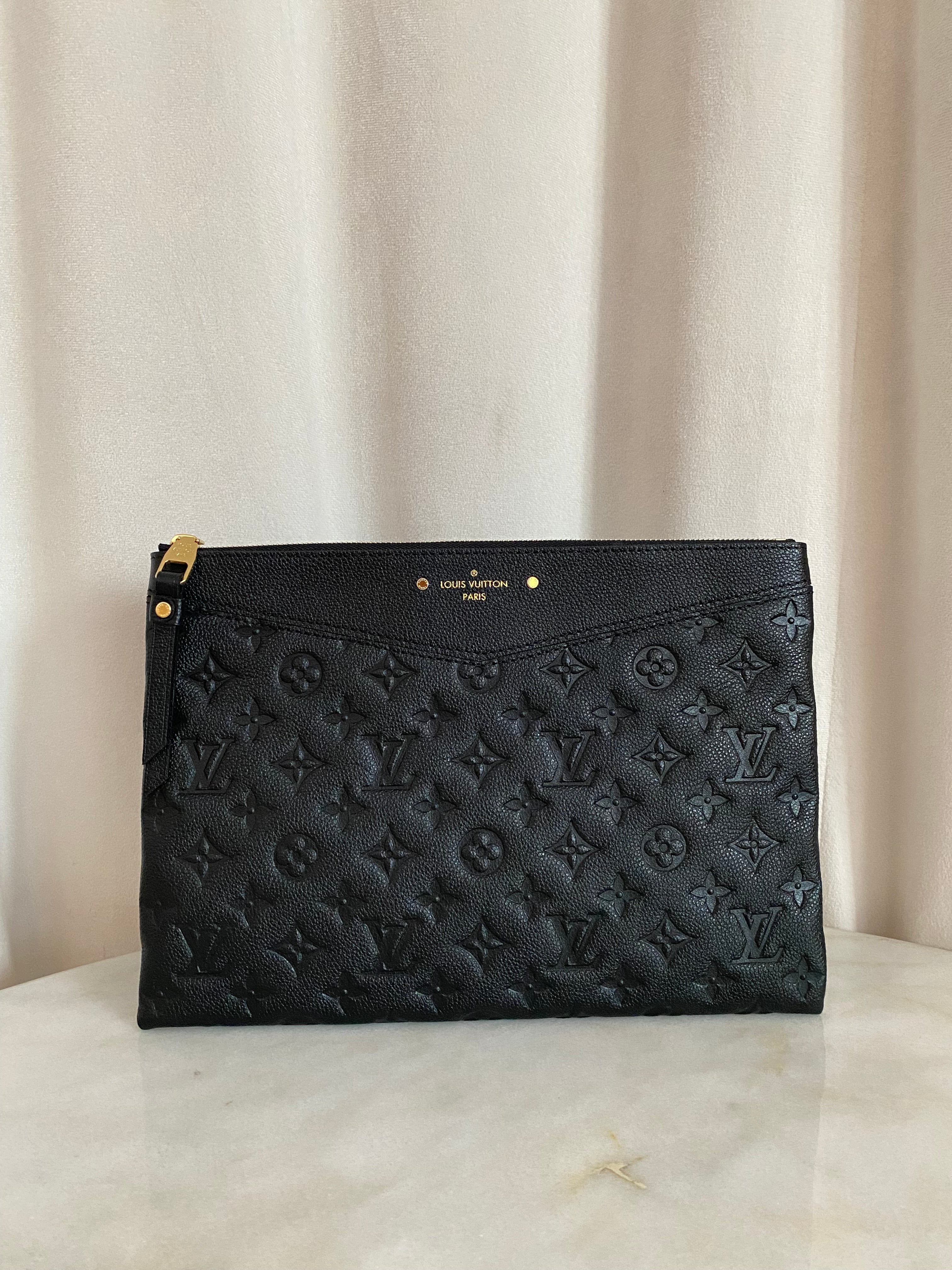 Louis Vuitton Black Monogram Empreinte Daily Pouch-Pouch-Louis Vuitton-The Closet Egypt