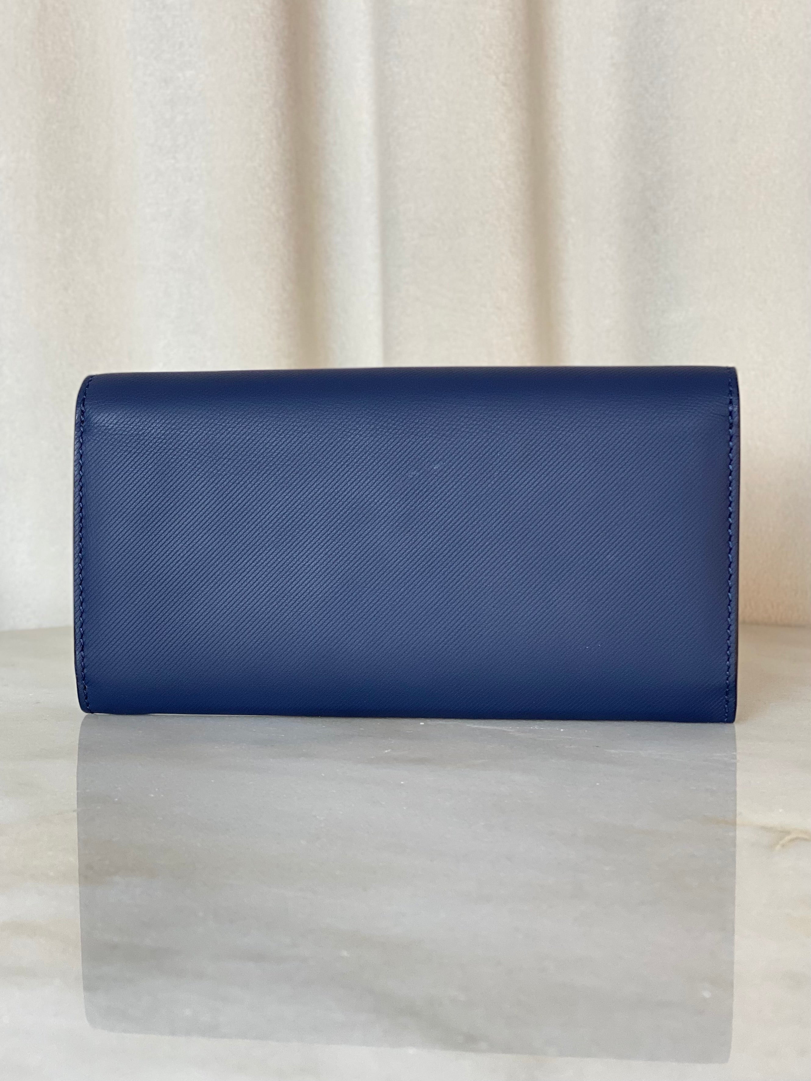 Burberry Blue Halton Continental Wallet-wallet-Burberry-The Closet Egypt
