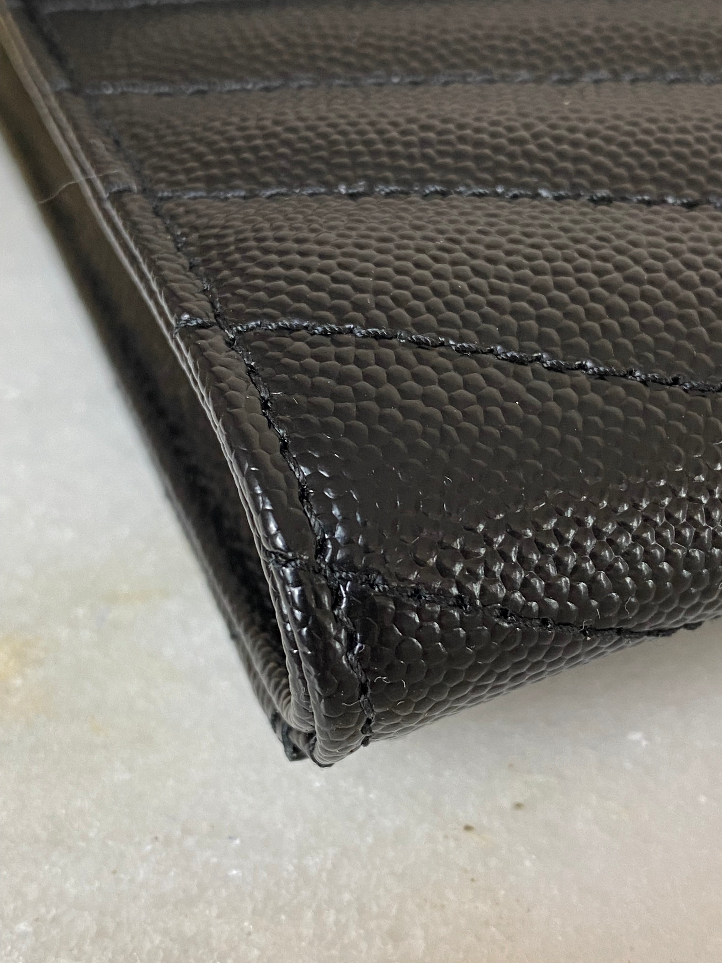 YSL Black Cassandre Small Flap Pouch W/ Holder-Pouch-YSL-The Closet Egypt