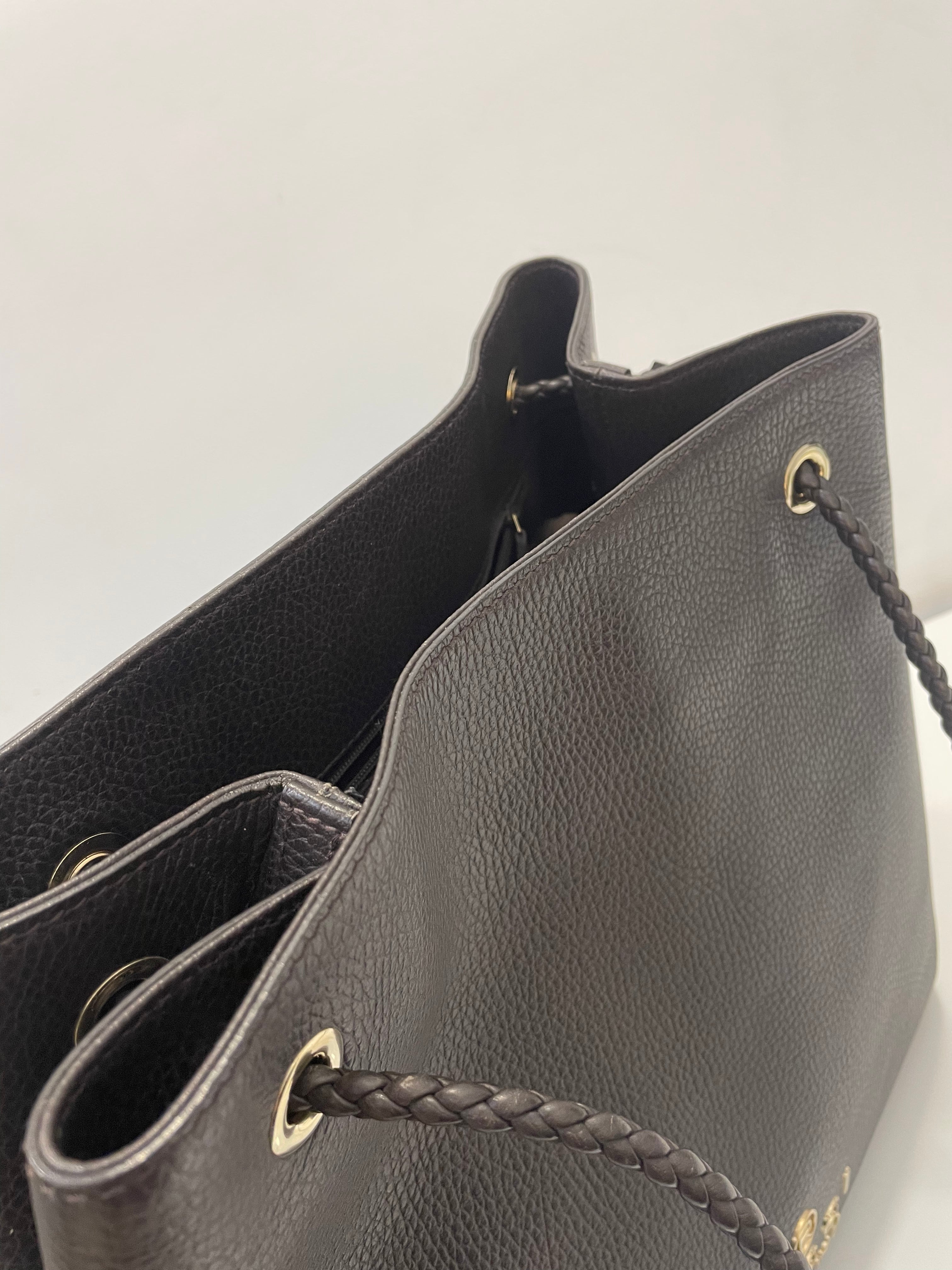 Gucci Brown Braided Handle Gifford Bag-handbag-Gucci-The Closet Egypt