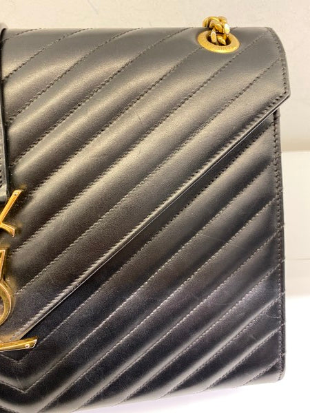 YSL Black Envelope Large Bag-handbag-YSL-The Closet Egypt