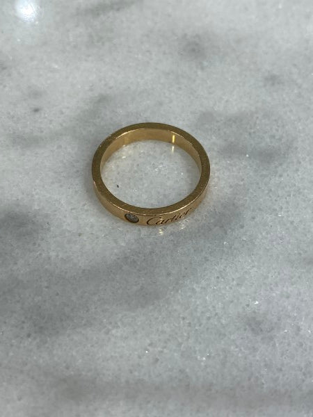 Cartier 18K Yellow Gold Diamond Love Ring 52-Rings-Cartier-The Closet Egypt