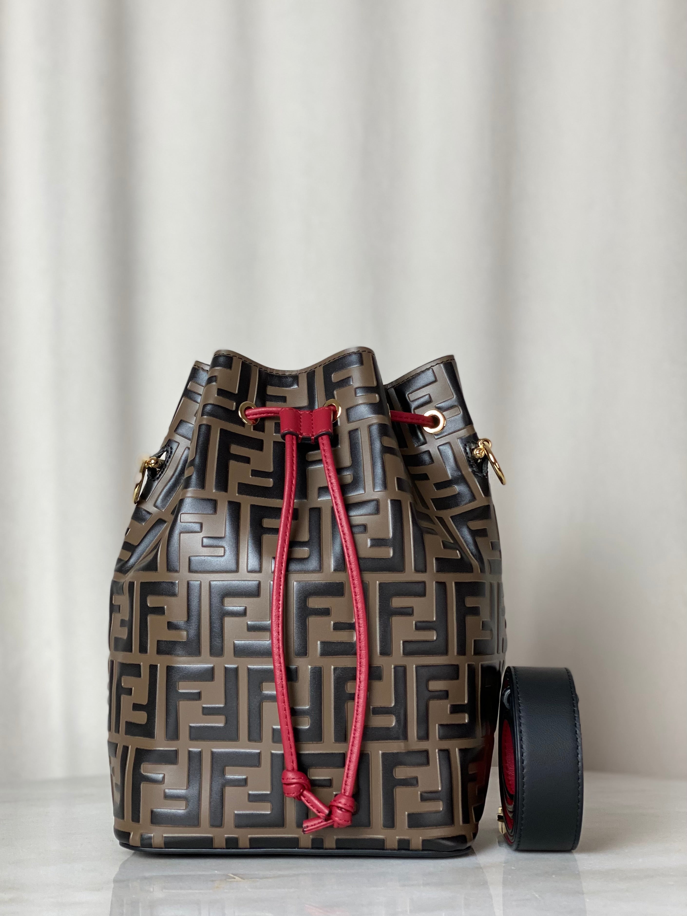 Fendi Tricolor FF Mon Tresor Bucket Small Bag-handbag-Fendi-The Closet Egypt