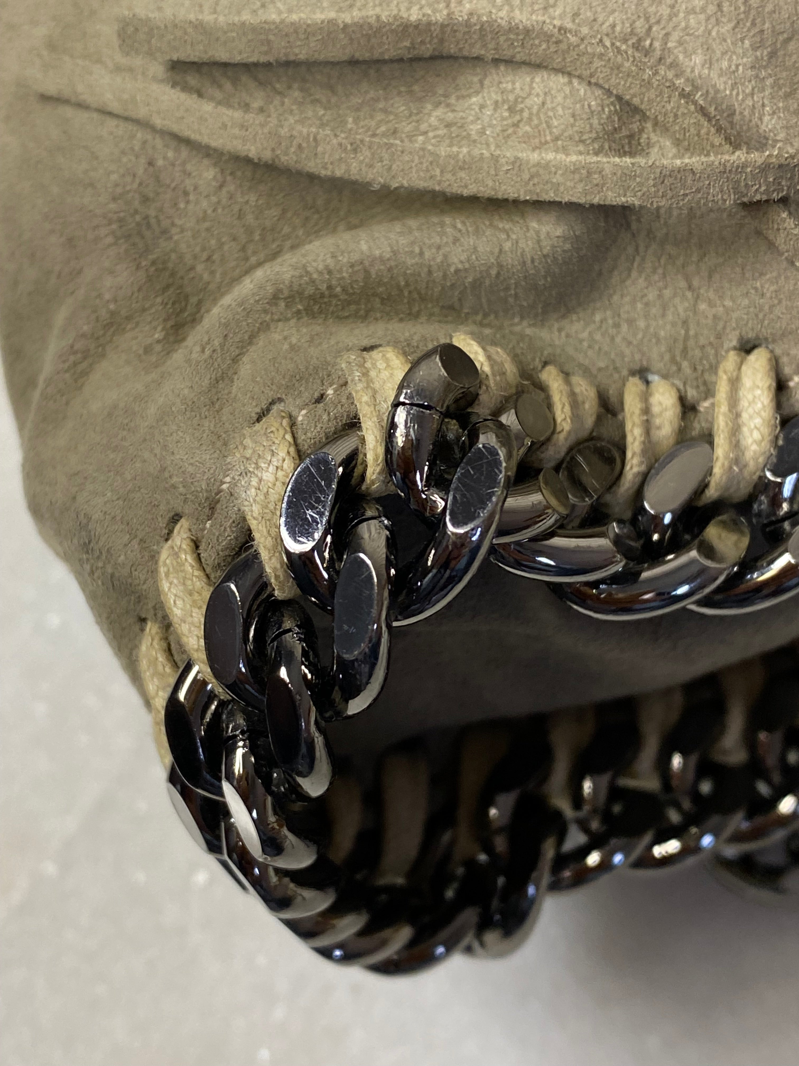 Stella Mccartney Grey Falabella Messenger Bag-handbag-Stella Mccartney-The Closet Egypt