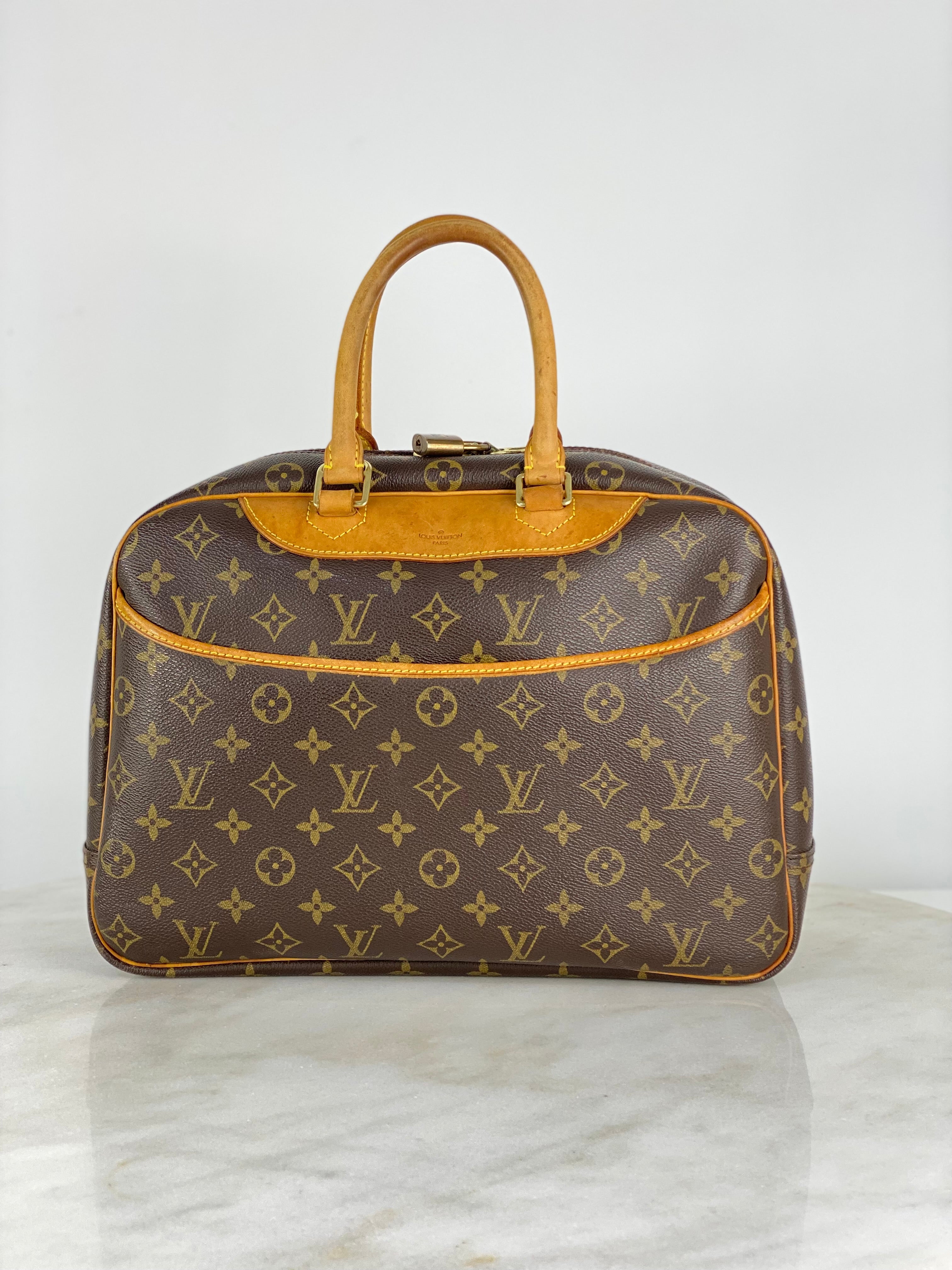 Louis Vuitton Monogram Deauville Top Handle Bag