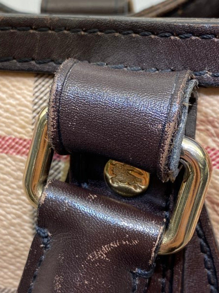 Burberry Brown Haymarket Shoulder Bag-handbag-Burberry-The Closet Egypt
