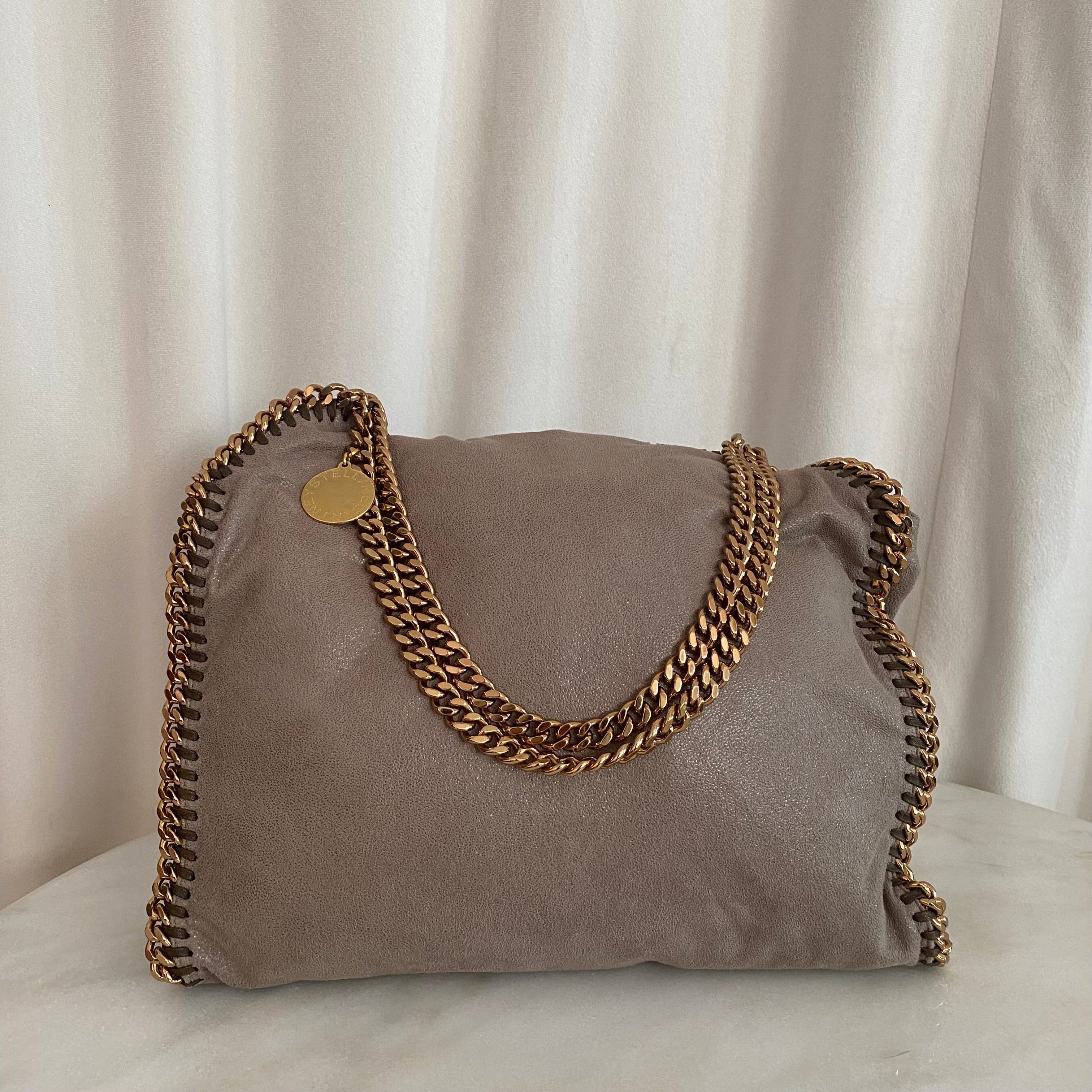 Stella Mccartney Cafe Falabella Double Chain Bag-handbag-Stella Mccartney-The Closet Egypt