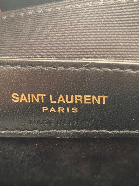 YSL Black Monogram Cassandre Classic Clutch-Clutch-YSL-The Closet Egypt