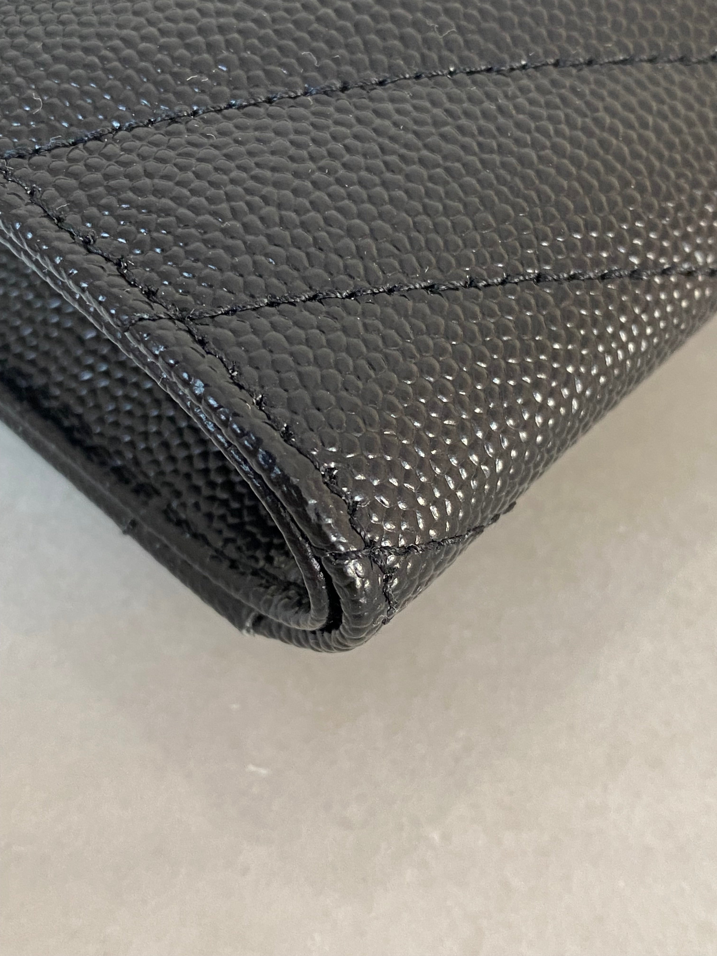 YSL Black Cassandre Flap Clutch-Clutch-YSL-The Closet Egypt