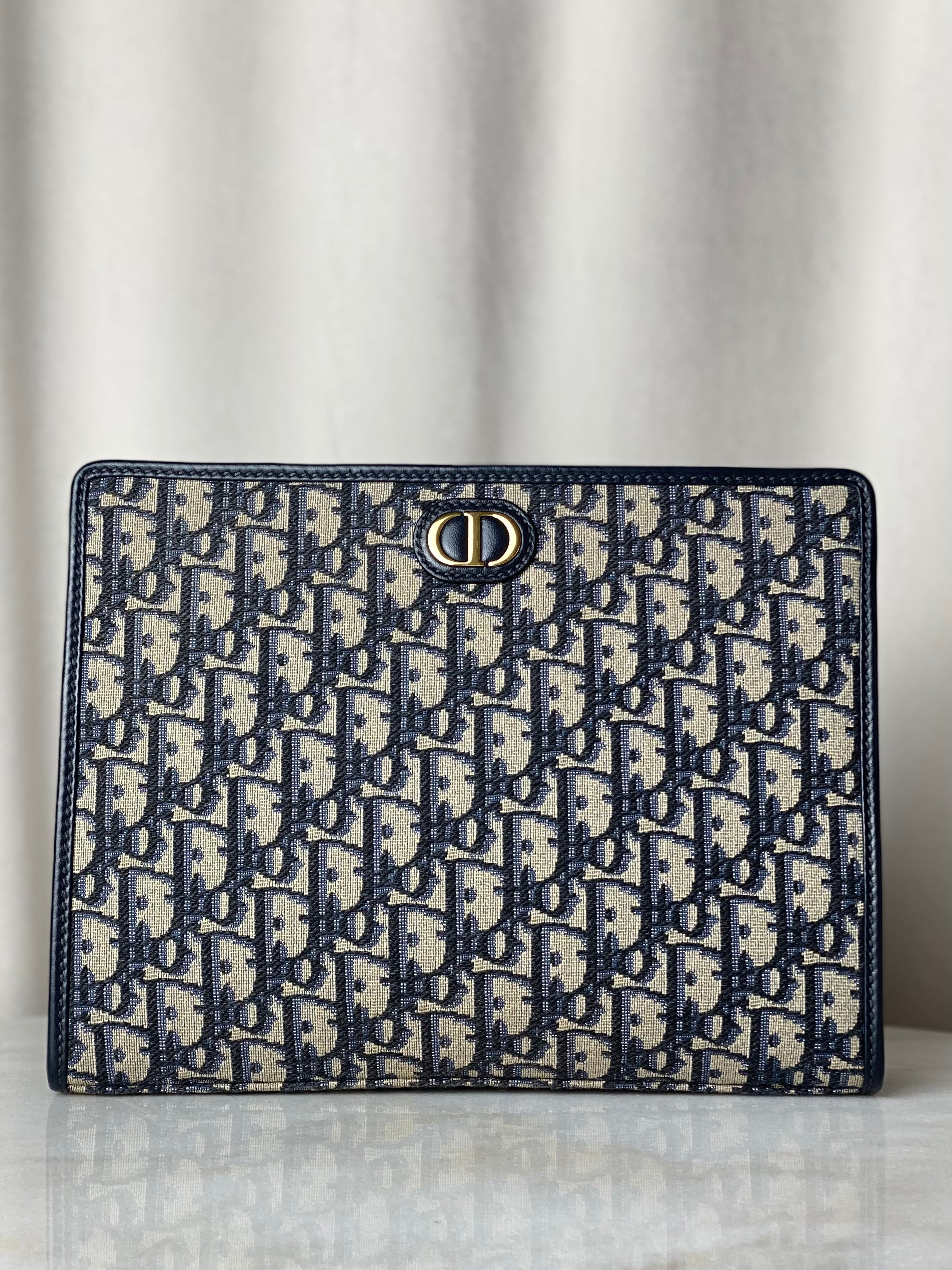 Christian Dior Blue Montaigne Pouch-Pouch-Christian Dior-The Closet Egypt