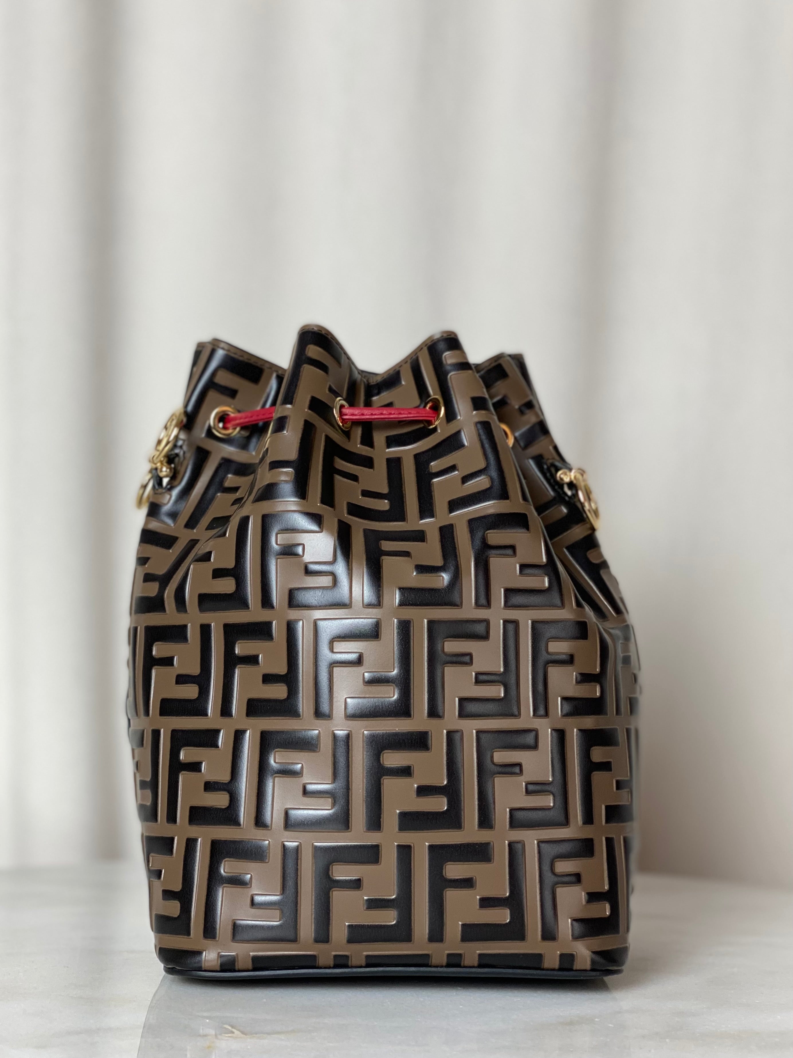 Fendi Tricolor FF Mon Tresor Bucket Small Bag-handbag-Fendi-The Closet Egypt