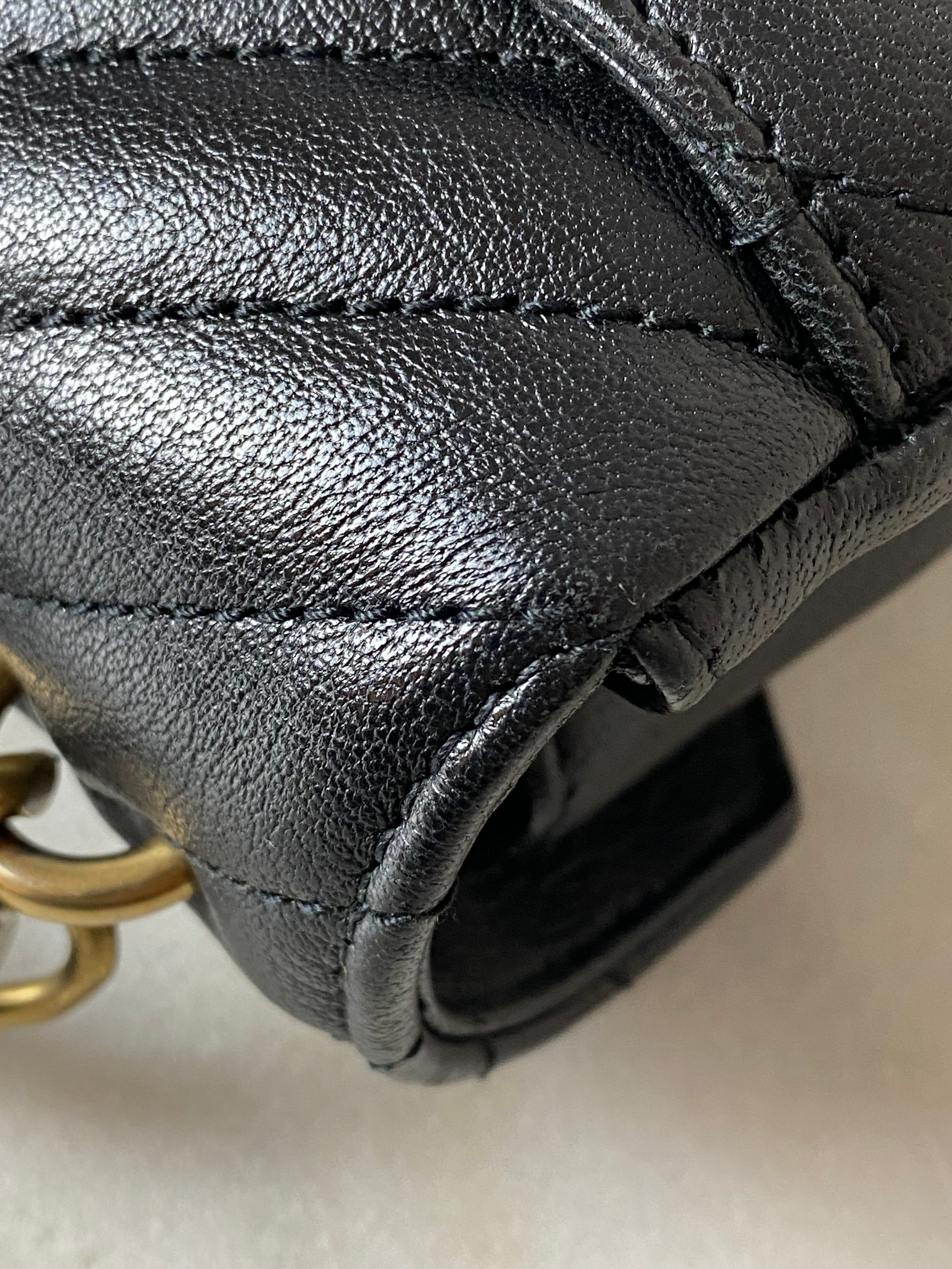 YSL Black College Bag