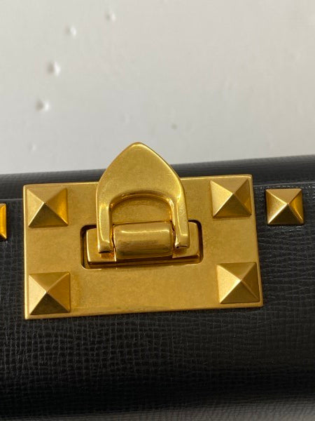 Valentino Black Rockstud Alcove Box Bag-handbag-Valentino-The Closet Egypt