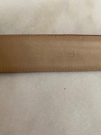 Dolce & Gabbana Red Euro D&G Crystal Belt 32-Belt-Dolce & Gabbana-The Closet Egypt