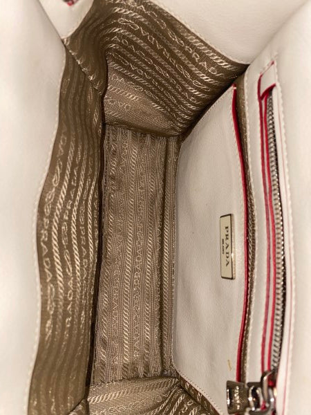 Prada White Twin Pocket Tote Bag-handbag-Prada-The Closet Egypt