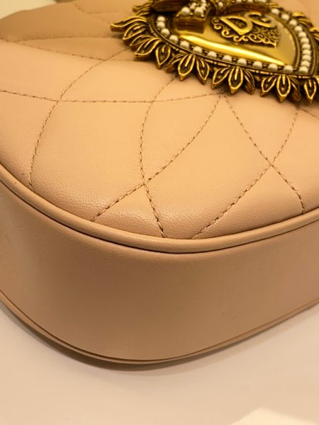 Dolce & Gabbana Powder Pink Devotion Camera Crossbody Bag-handbag-Dolce & Gabbana-The Closet Egypt