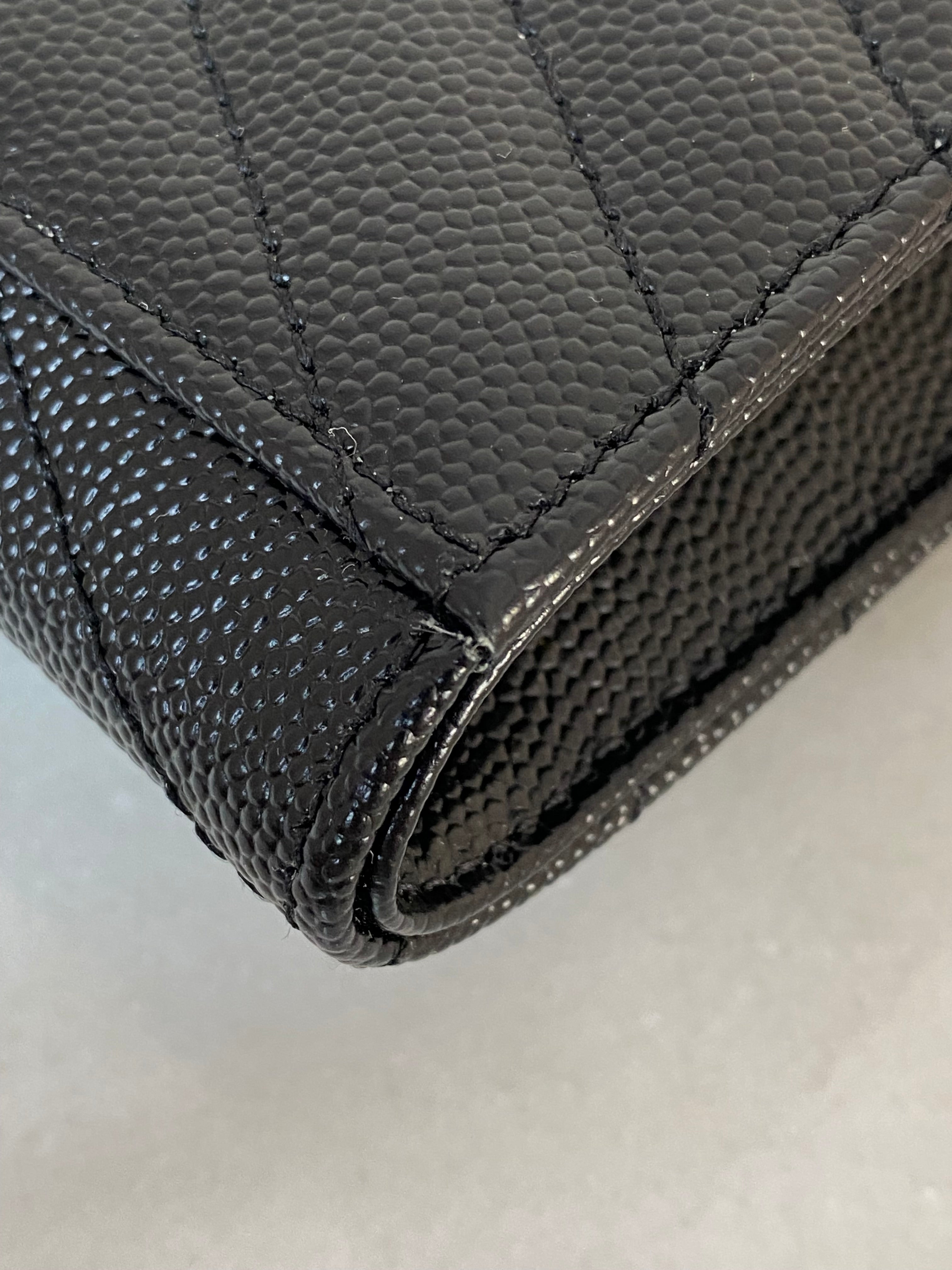 YSL Black Cassandre Flap Clutch-Clutch-YSL-The Closet Egypt